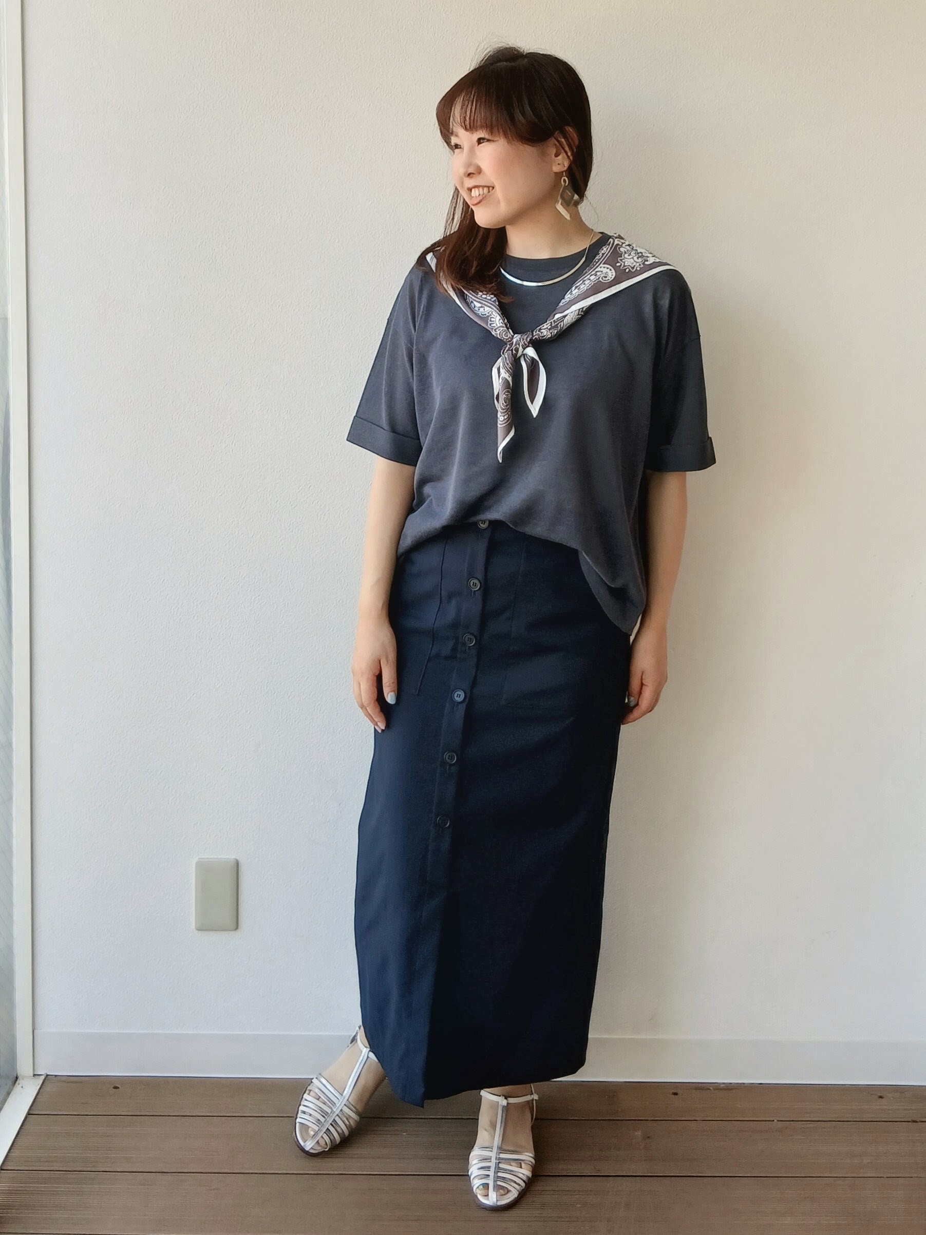 なみきさんの「UNTITLED｜【アンサンブル可/Tシャツ風/ゆったり】リラックスニットトップス」を使ったコーディネート