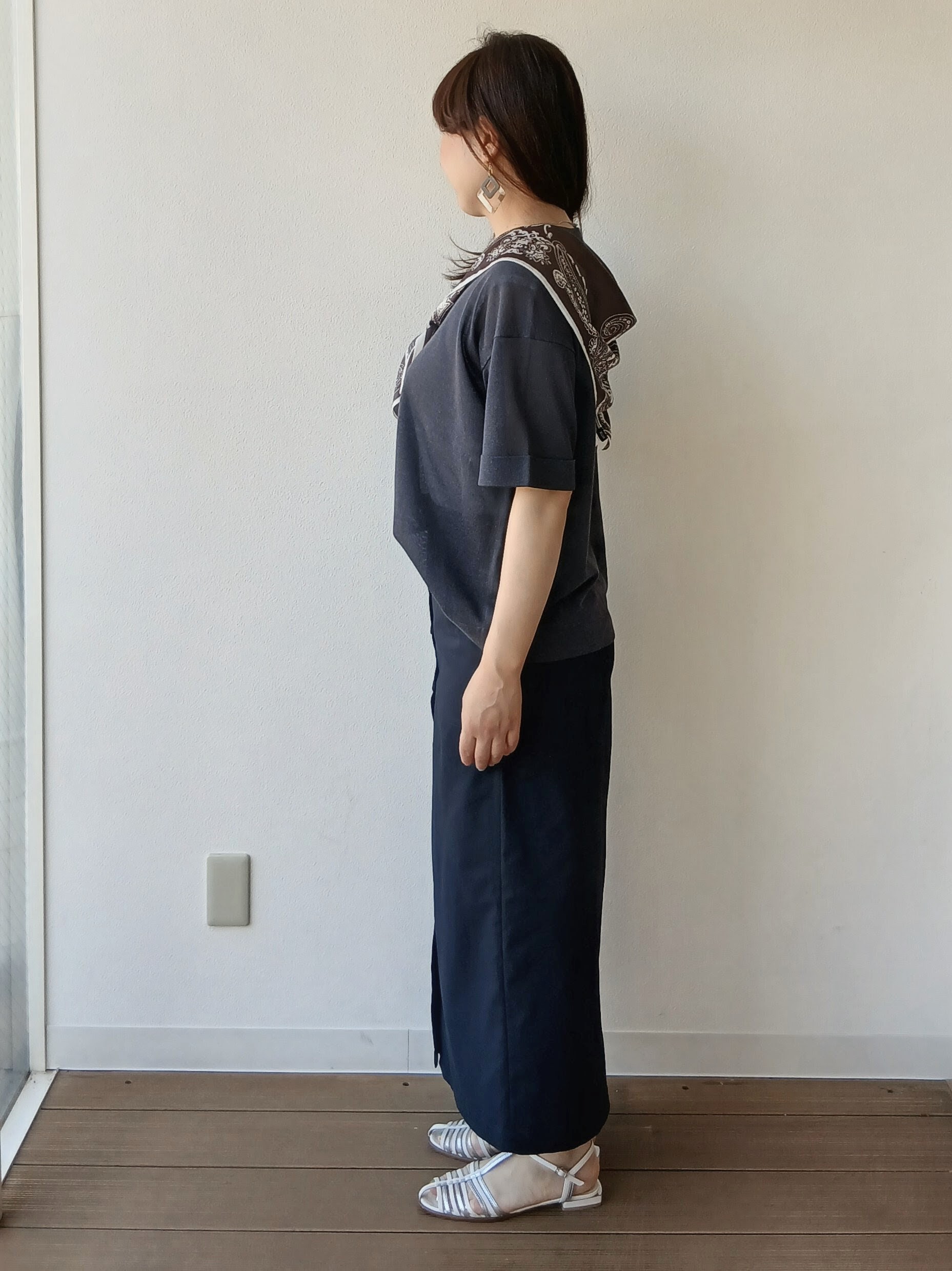 なみきさんの「UNTITLED｜【アンサンブル可/Tシャツ風/ゆったり】リラックスニットトップス」を使ったコーディネート