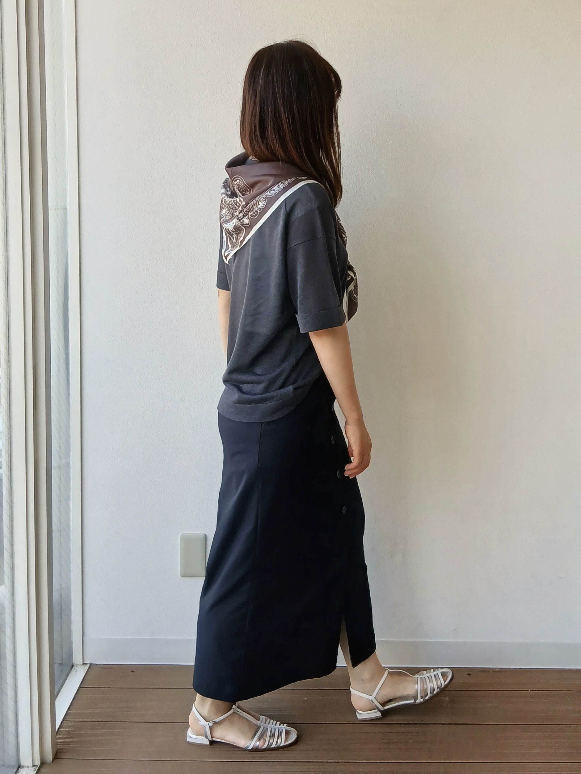なみきさんの「UNTITLED｜【アンサンブル可/Tシャツ風/ゆったり】リラックスニットトップス」を使ったコーディネート