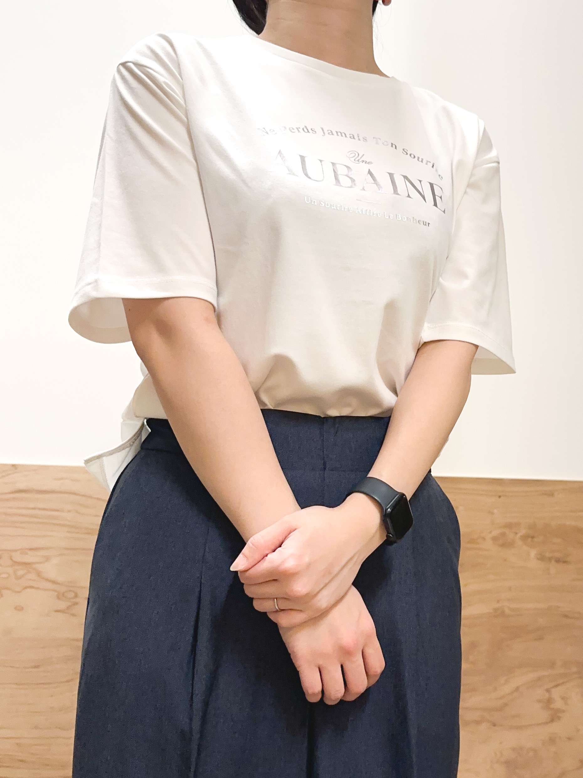 すーさんの「grove｜【UVカット/接触冷感】プリントアソート5分袖Tシャツ」を使ったコーディネート