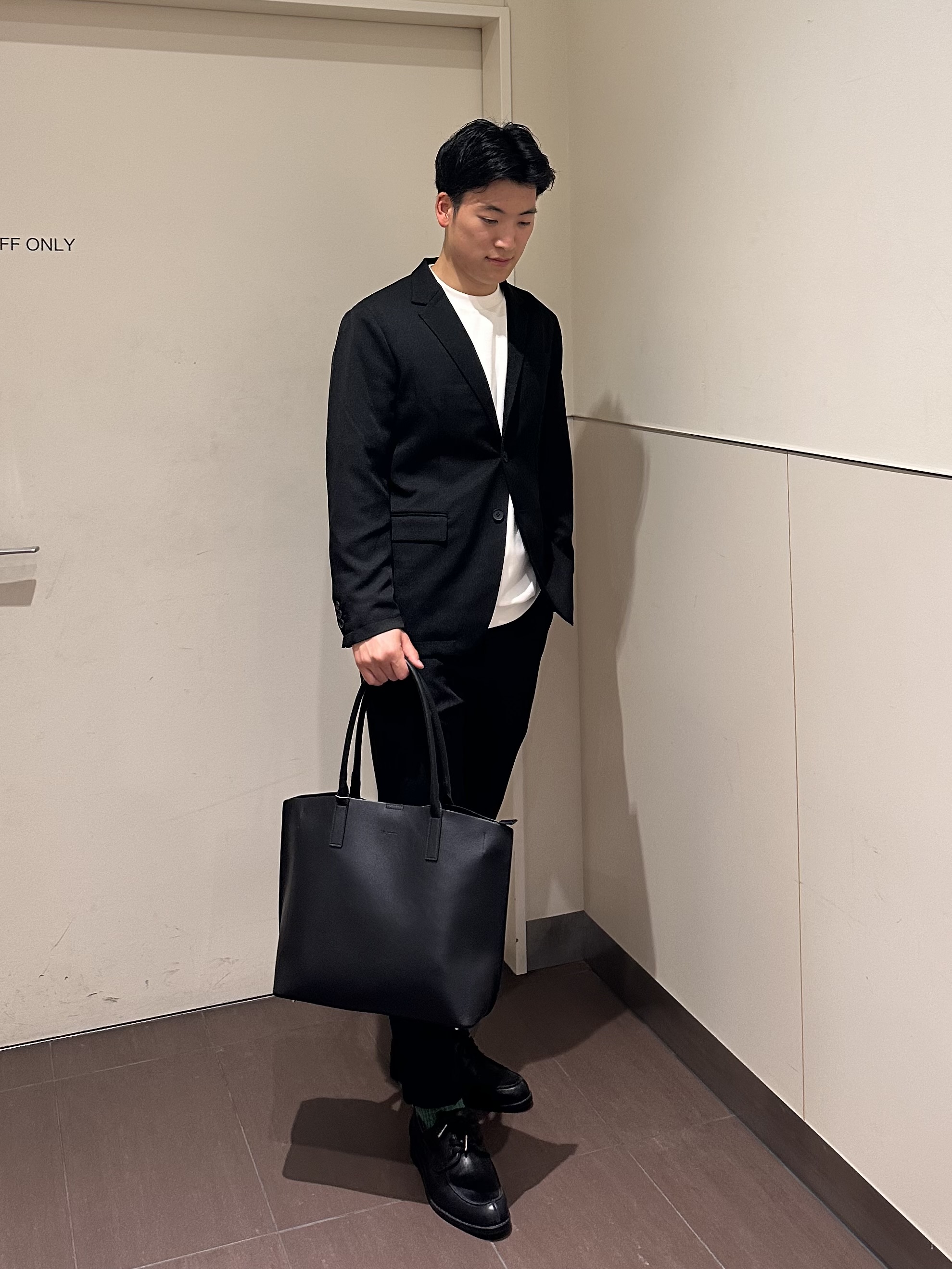 RITSUKIさんの「tk.TAKEO KIKUCHI｜◆【昨年の人気商品！】上下2点セットエステルサージセットアップ/通年着用可/洗濯可/オールシーズン/」を使ったコーディネート