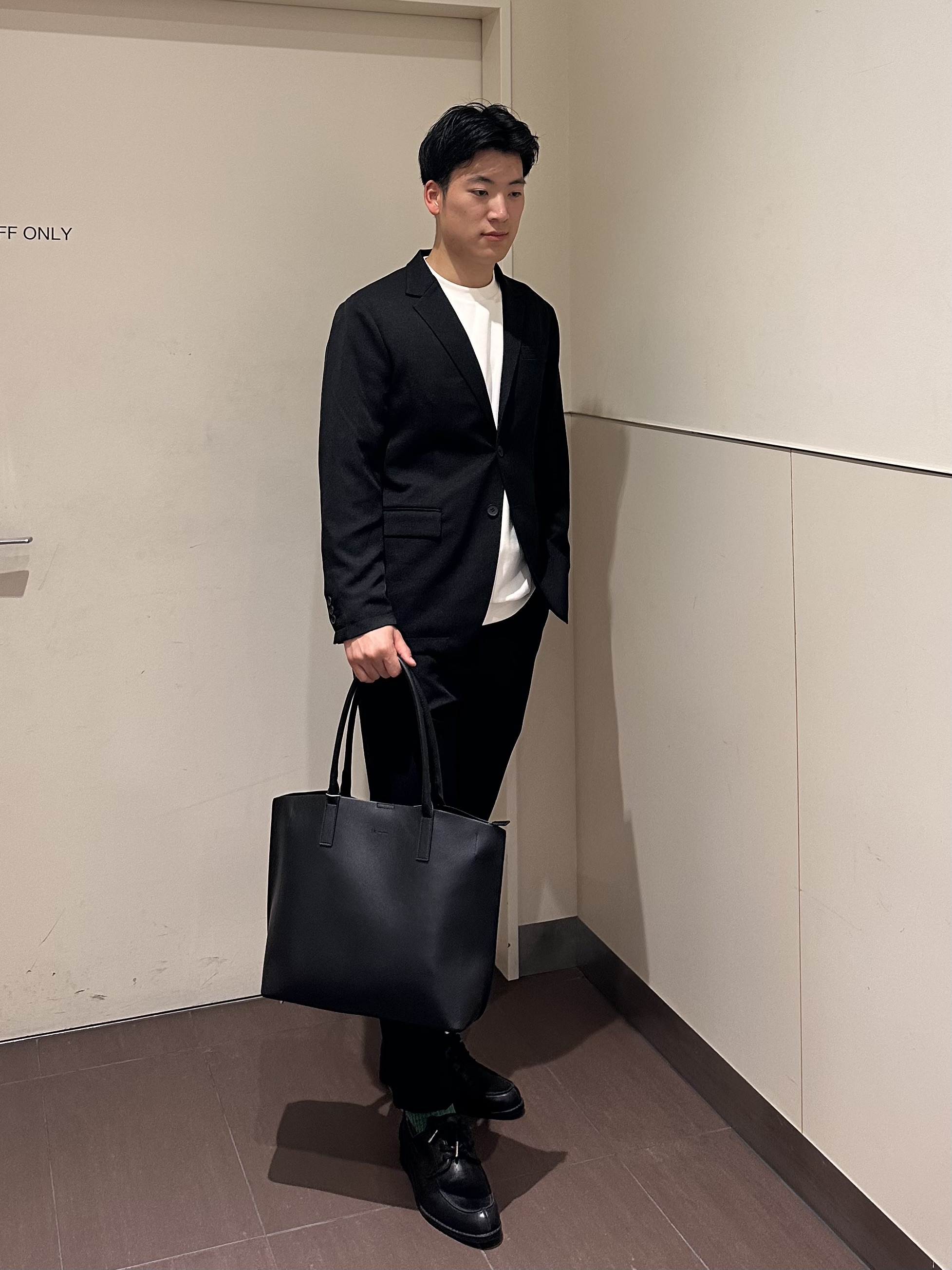 RITSUKIさんの「tk.TAKEO KIKUCHI｜◆【昨年の人気商品！】上下2点セットエステルサージセットアップ/通年着用可/洗濯可/オールシーズン/」を使ったコーディネート