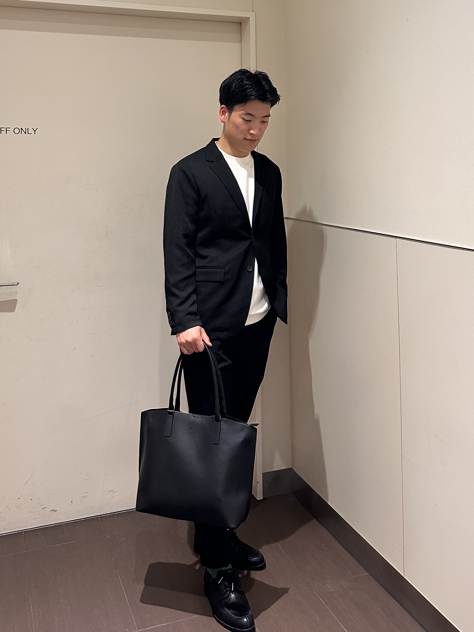 RITSUKIさんの「tk.TAKEO KIKUCHI｜◆【昨年の人気商品！】上下2点セットエステルサージセットアップ/通年着用可/洗濯可/オールシーズン/」を使ったコーディネート