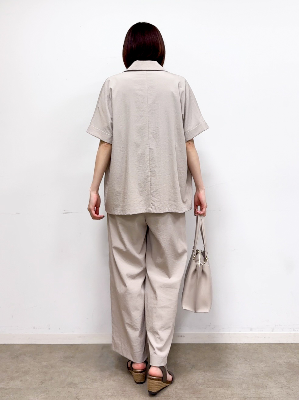 𝐜𝐡𝐢𝐤𝐚さんの「SHOO･LA･RUE｜【高レビュー/洗濯機可/セットアップ可】軽凛(かろりん) 半袖ジャケット」を使ったコーディネート