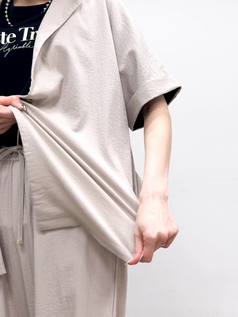 𝐜𝐡𝐢𝐤𝐚さんの「SHOO･LA･RUE｜【高レビュー/洗濯機可/セットアップ可】軽凛(かろりん) 半袖ジャケット」を使ったコーディネート