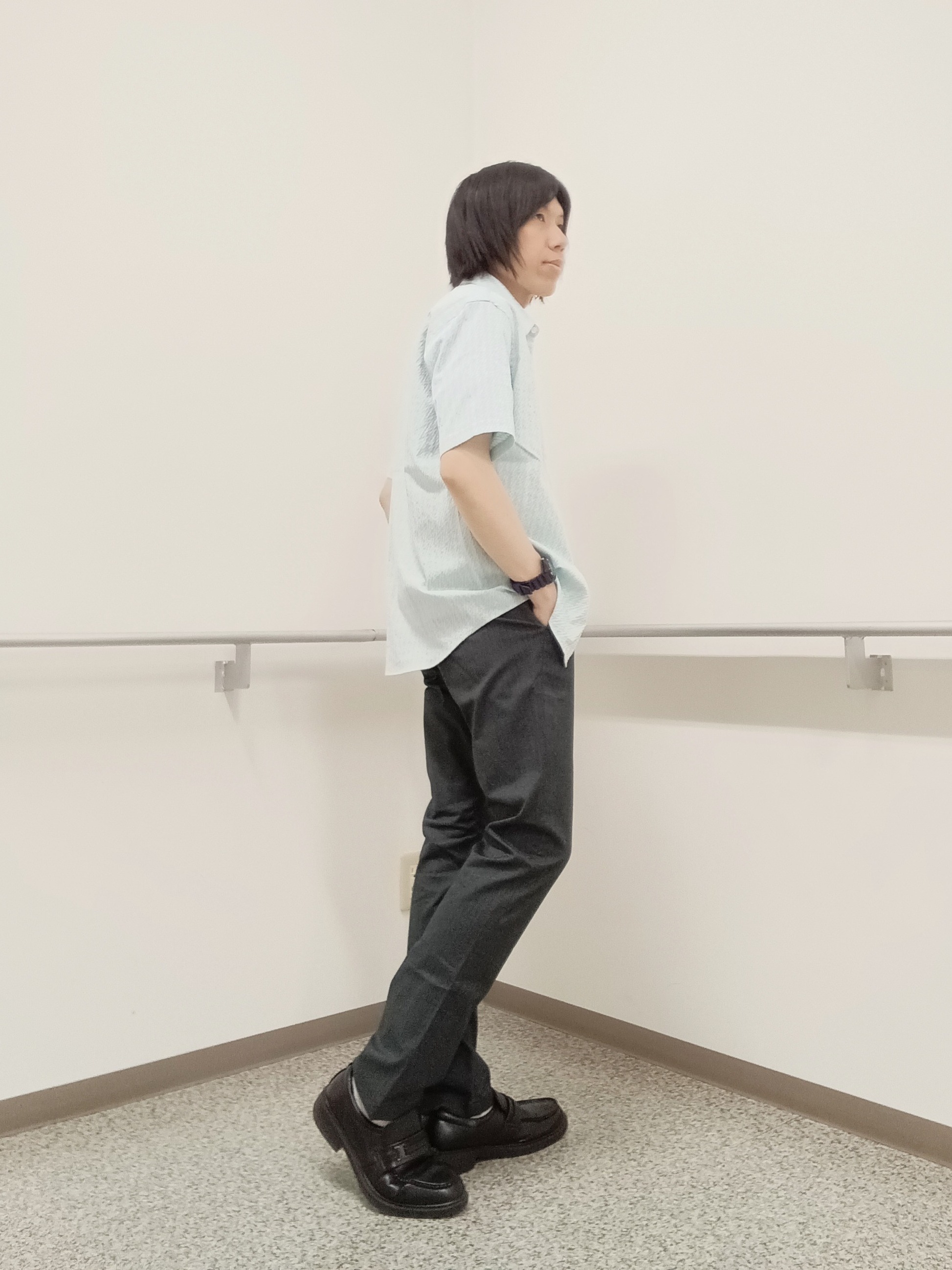 moritaさんの「TAKEO KIKUCHI｜播州織り 千鳥 半袖シャツ」を使ったコーディネート