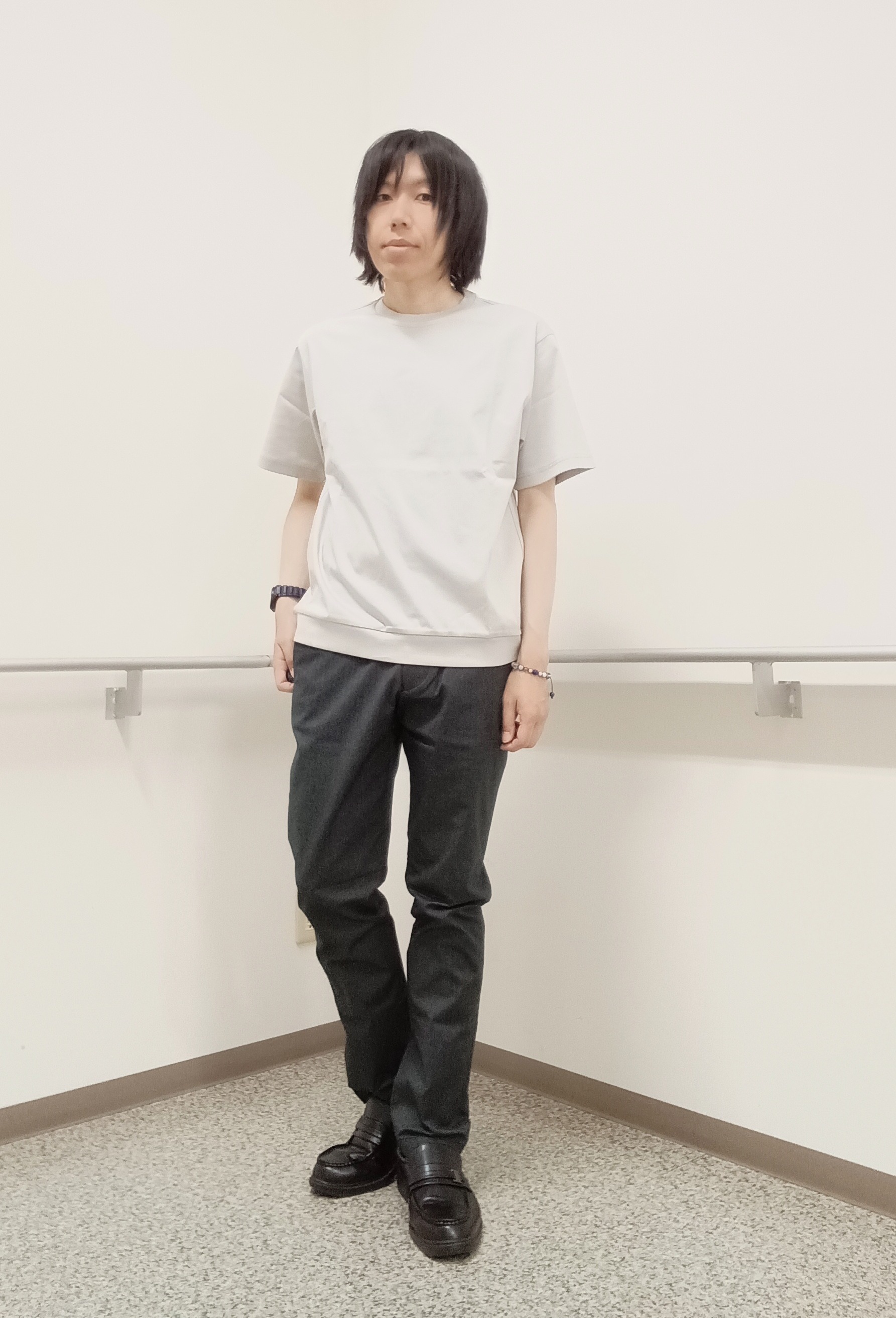 moritaさんの「TAKEO KIKUCHI｜播州織り 千鳥 半袖シャツ」を使ったコーディネート