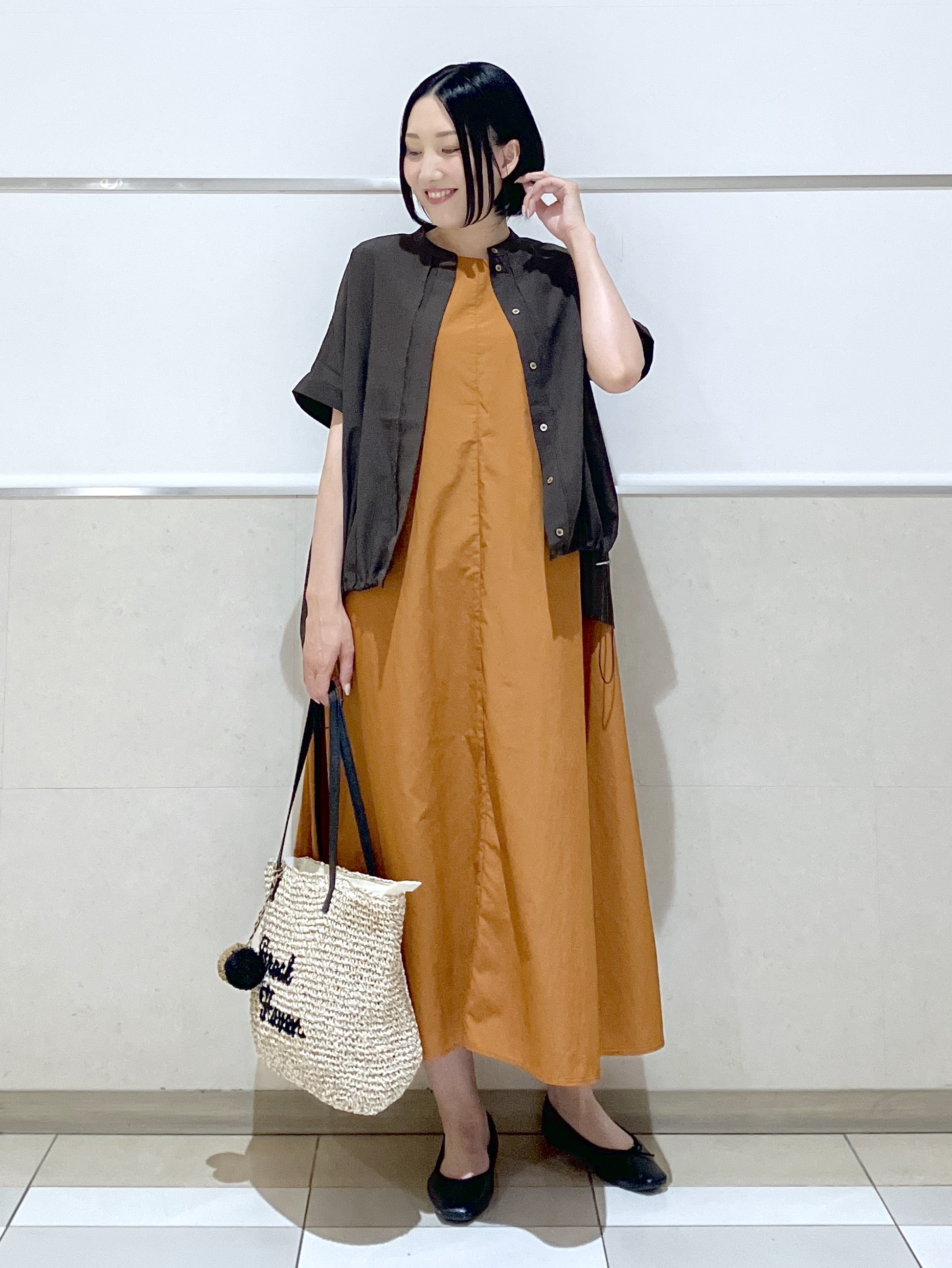 eriko さんの「Dessin｜【高通気/セットアップ可】ドロストシャツ」を使ったコーディネート