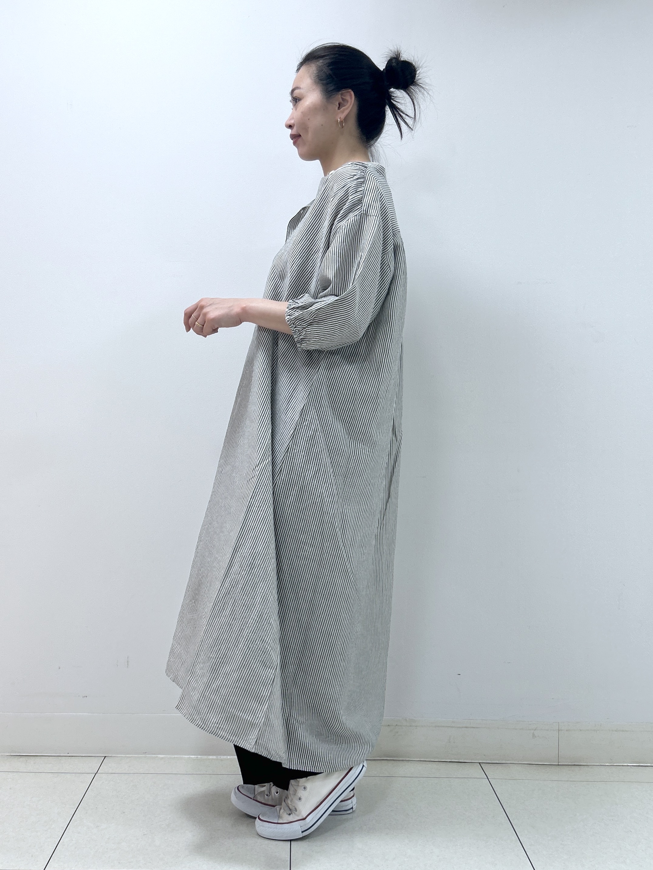 Kaiさんの「Dessin｜【洗える】リネン混シャツワンピース」を使ったコーディネート