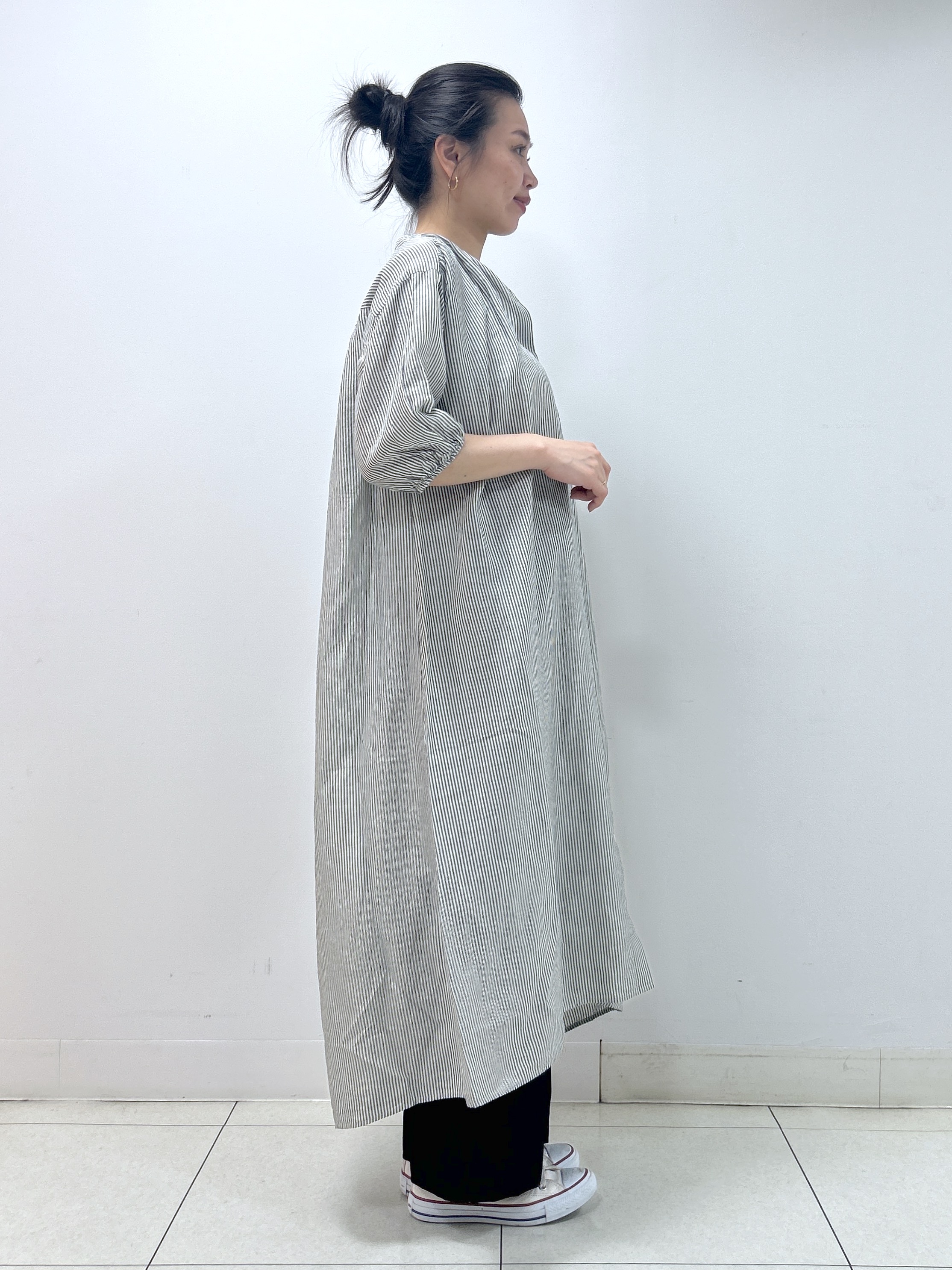 Kaiさんの「Dessin｜【洗える】リネン混シャツワンピース」を使ったコーディネート