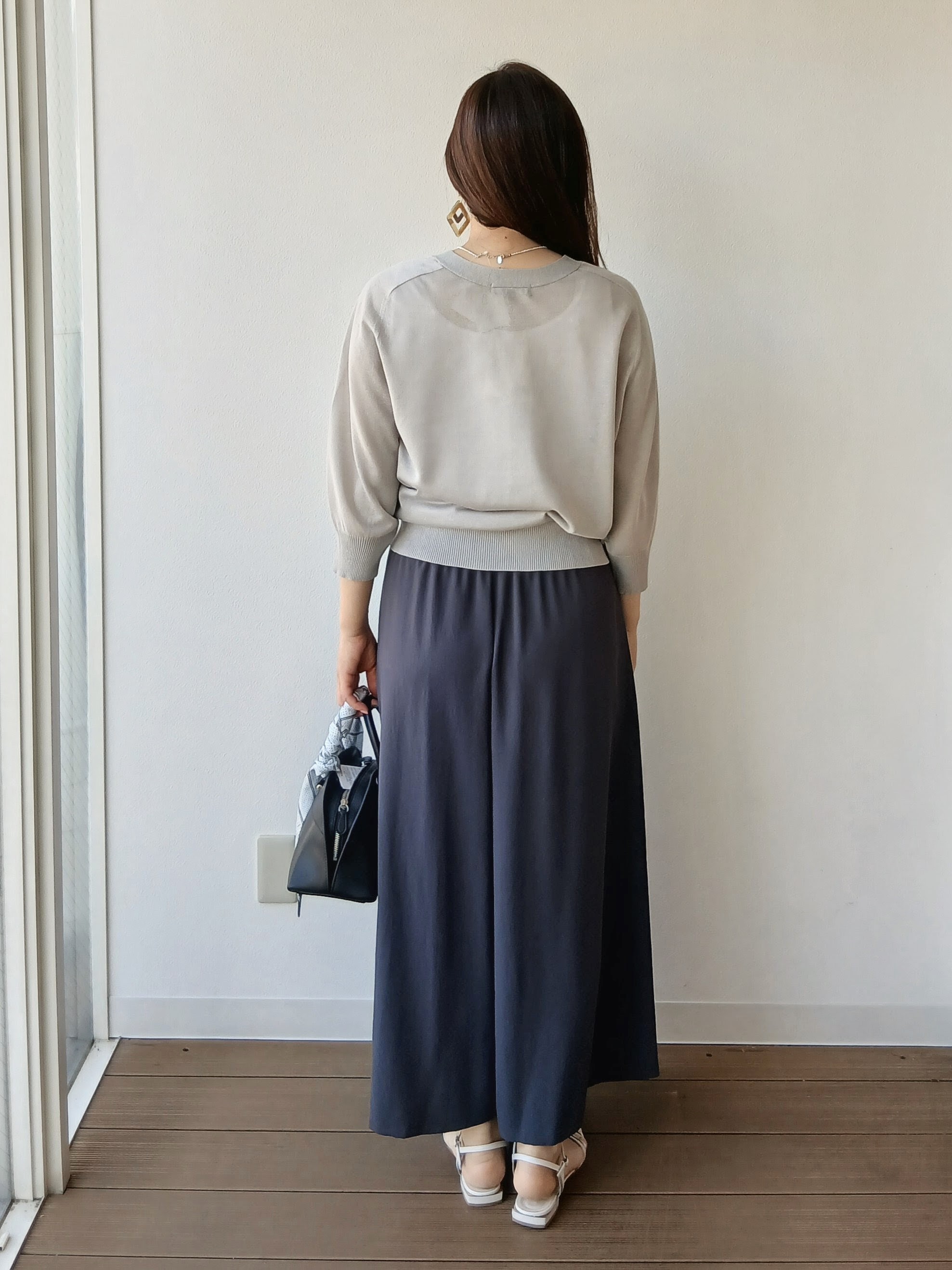 なみきさんの「UNTITLED｜【アンサンブル可/シアー】リネンエステルカーディガン」を使ったコーディネート