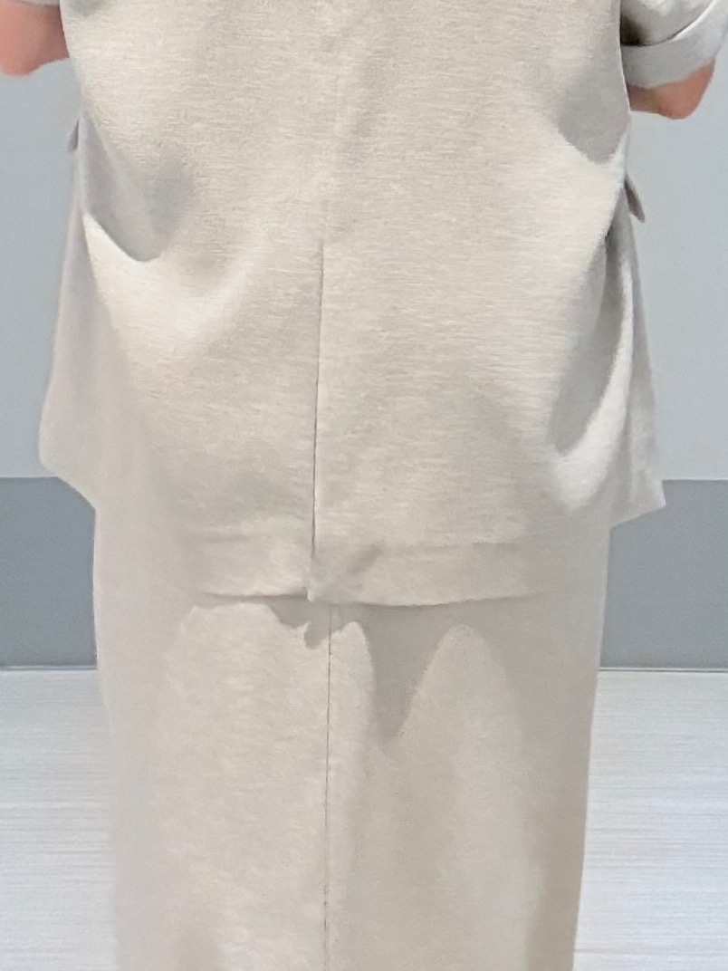 Yamaさんの「DRESSTERIOR｜【セットアップ可/UVカット/接触冷感/吸水速乾】ウォッシャブル リネンライクドルマンジャケット」を使ったコーディネート