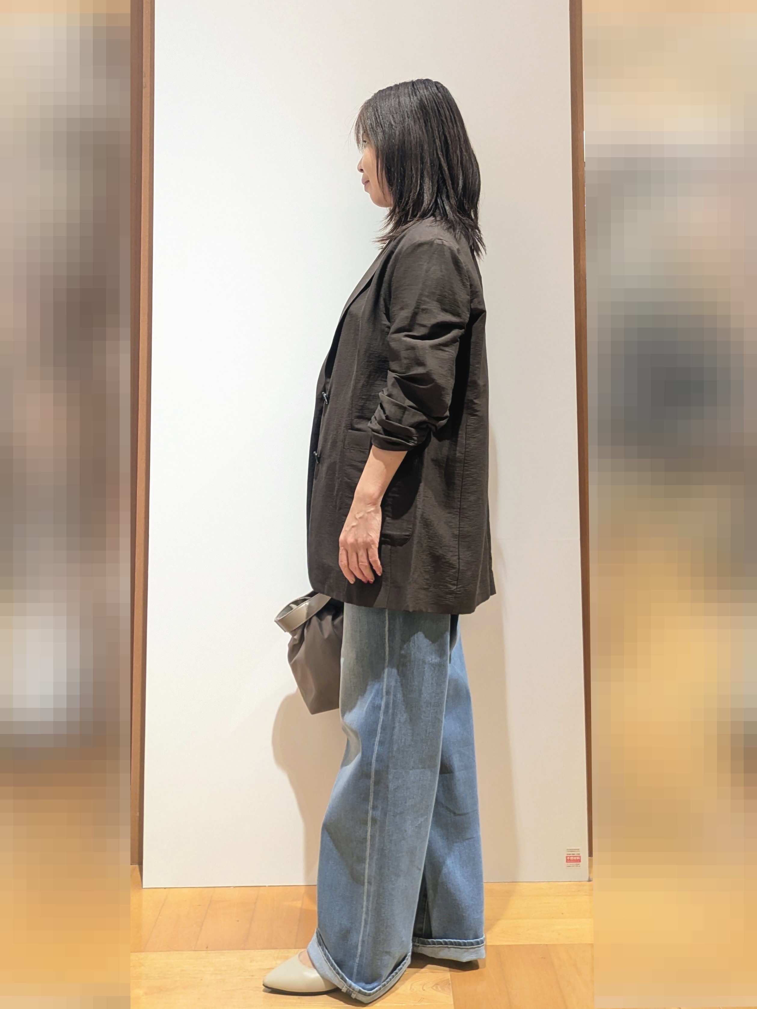 laverさんの「UNTITLED｜◆【程よいシアー感/洗える】エアリーバイオジャケット」を使ったコーディネート