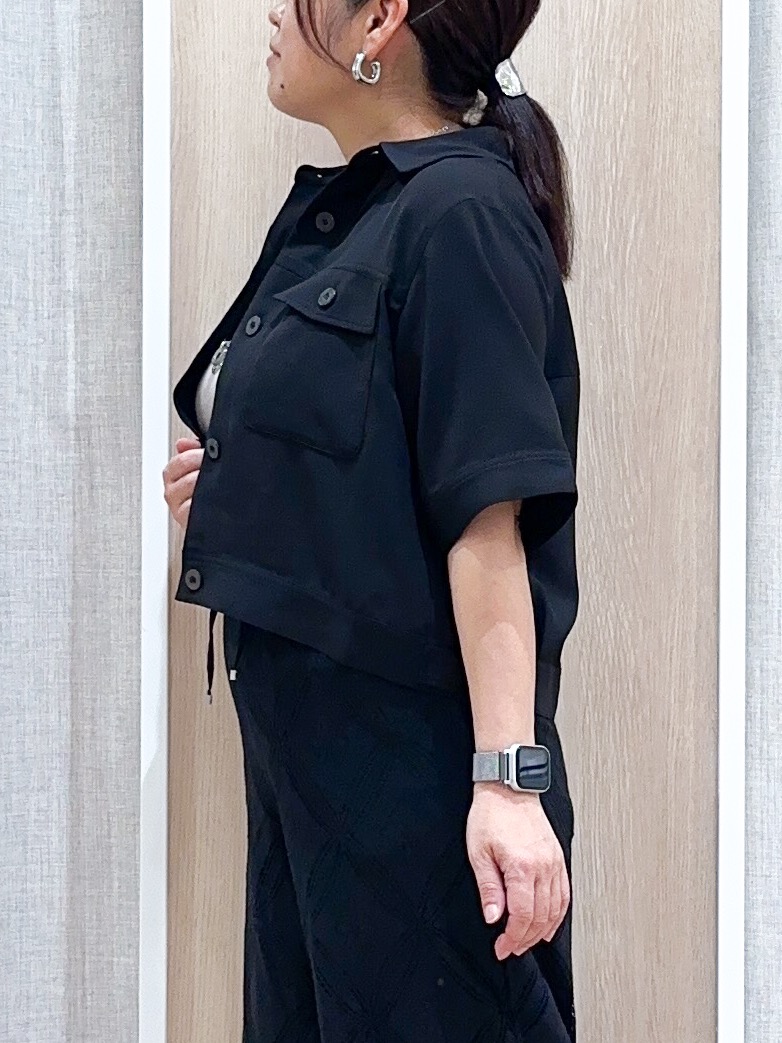 naoさんの「grove｜【吸水速乾・通気性・洗える】衿付きハーフジャケット」を使ったコーディネート