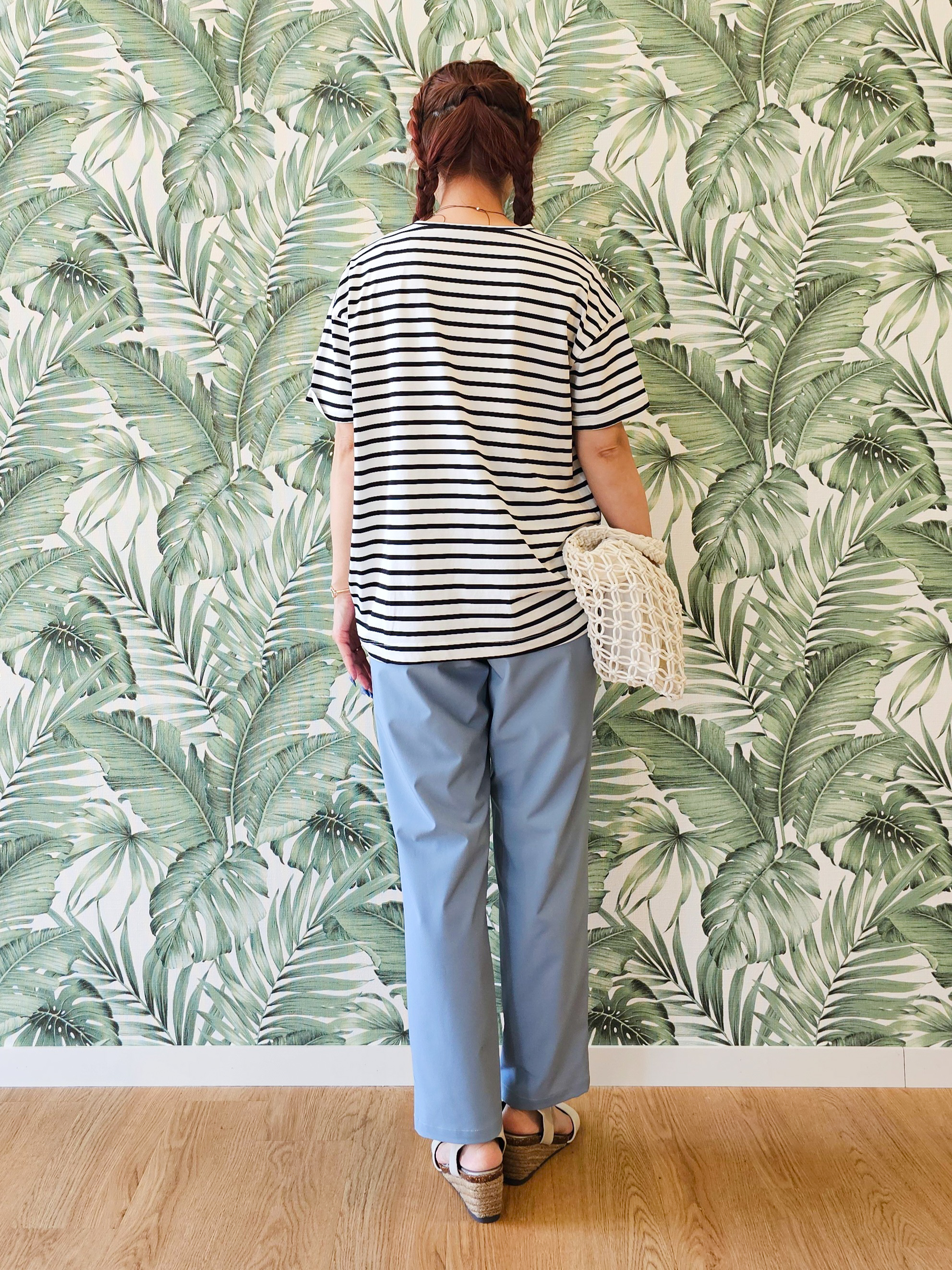 ゆゆさんの「SHOO･LA･RUE｜【体型カバー/S-LL/洗濯機可】インせず決まる フロントタックデザインTシャツ」を使ったコーディネート