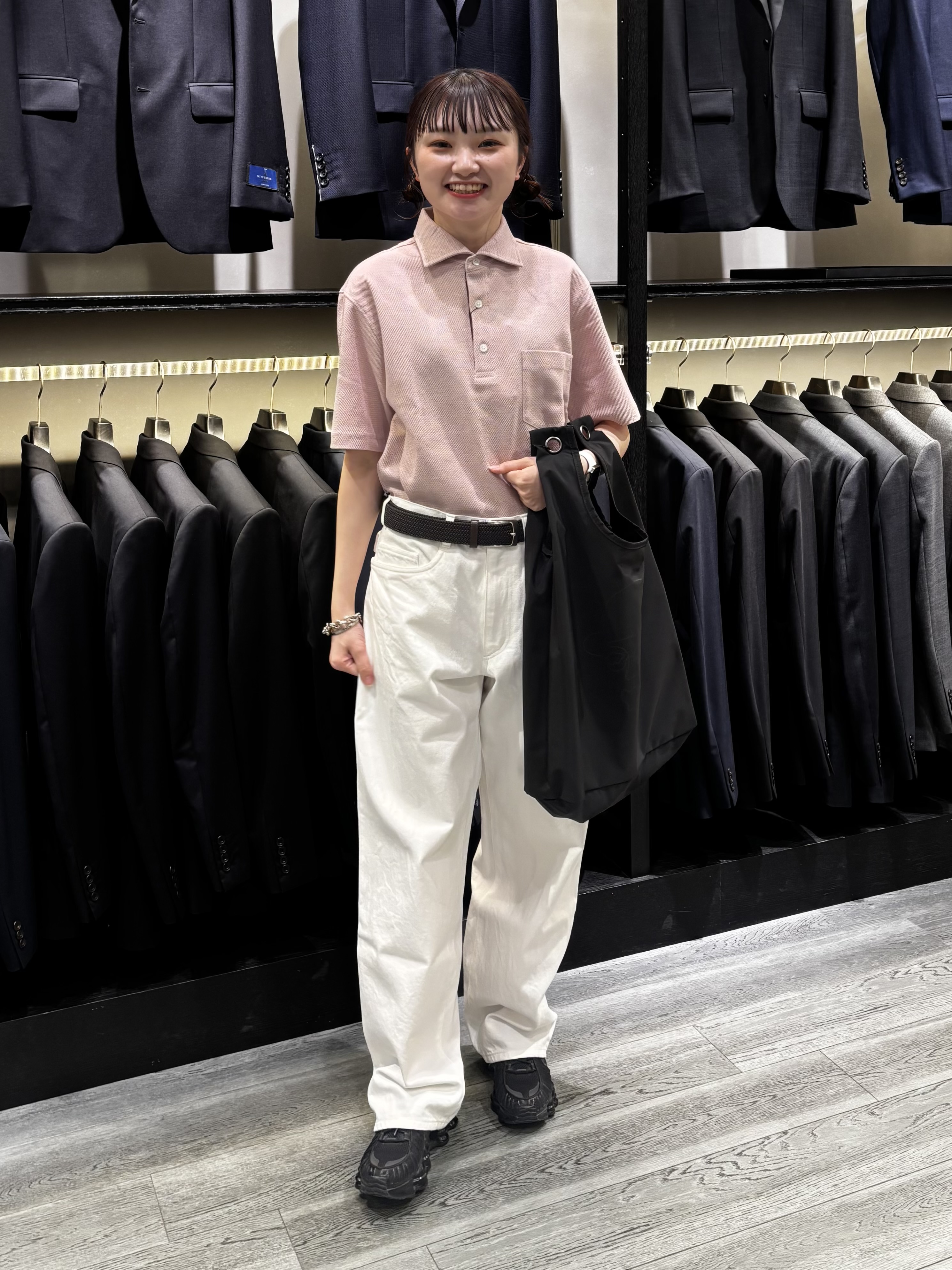 ウララさんの「TAKEO KIKUCHI｜【Made in JAPAN】ドモドソーラ ゴムメッシュベルト」を使ったコーディネート
