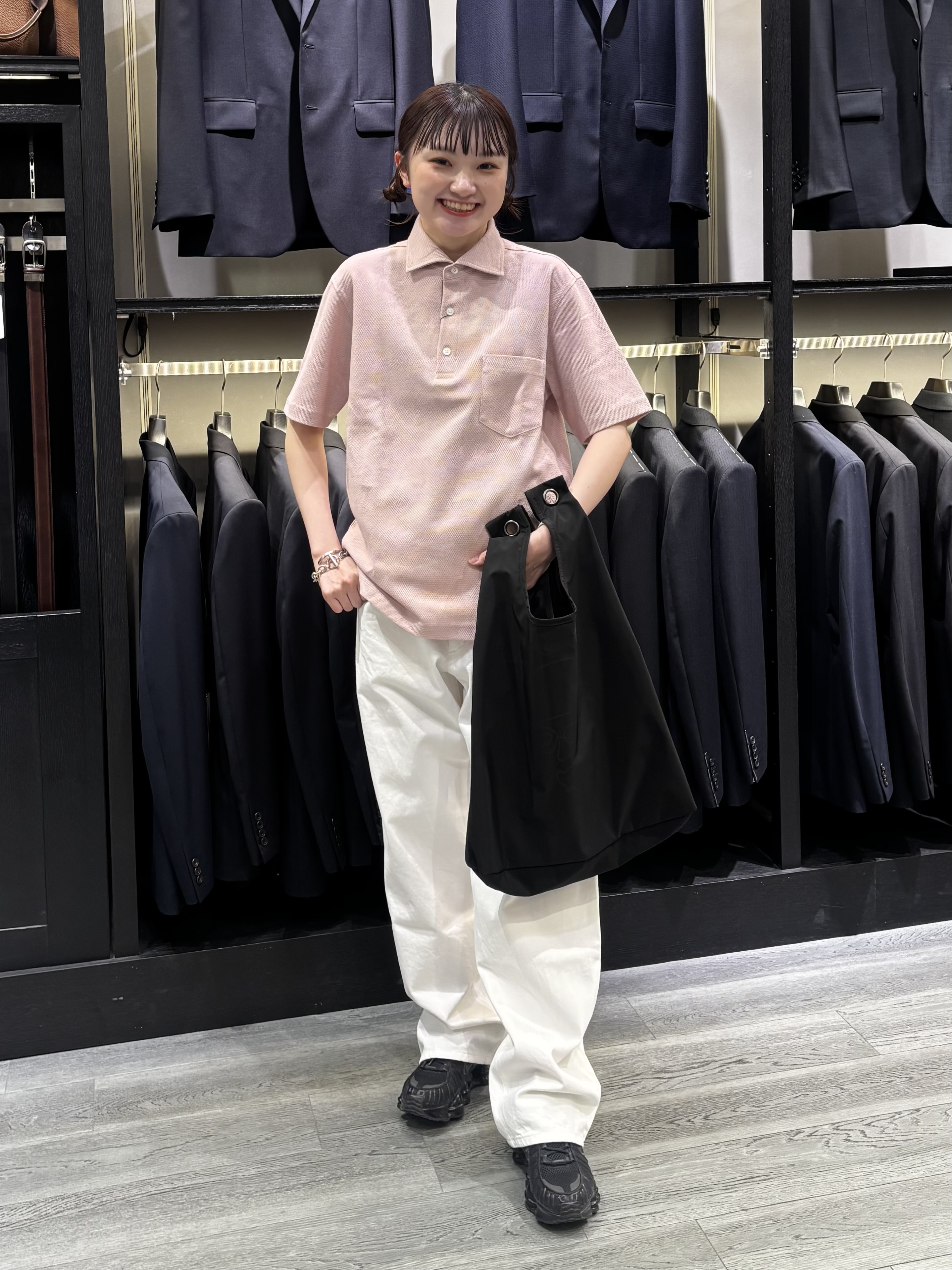 ウララさんの「TAKEO KIKUCHI｜【Made in JAPAN】ドモドソーラ ゴムメッシュベルト」を使ったコーディネート