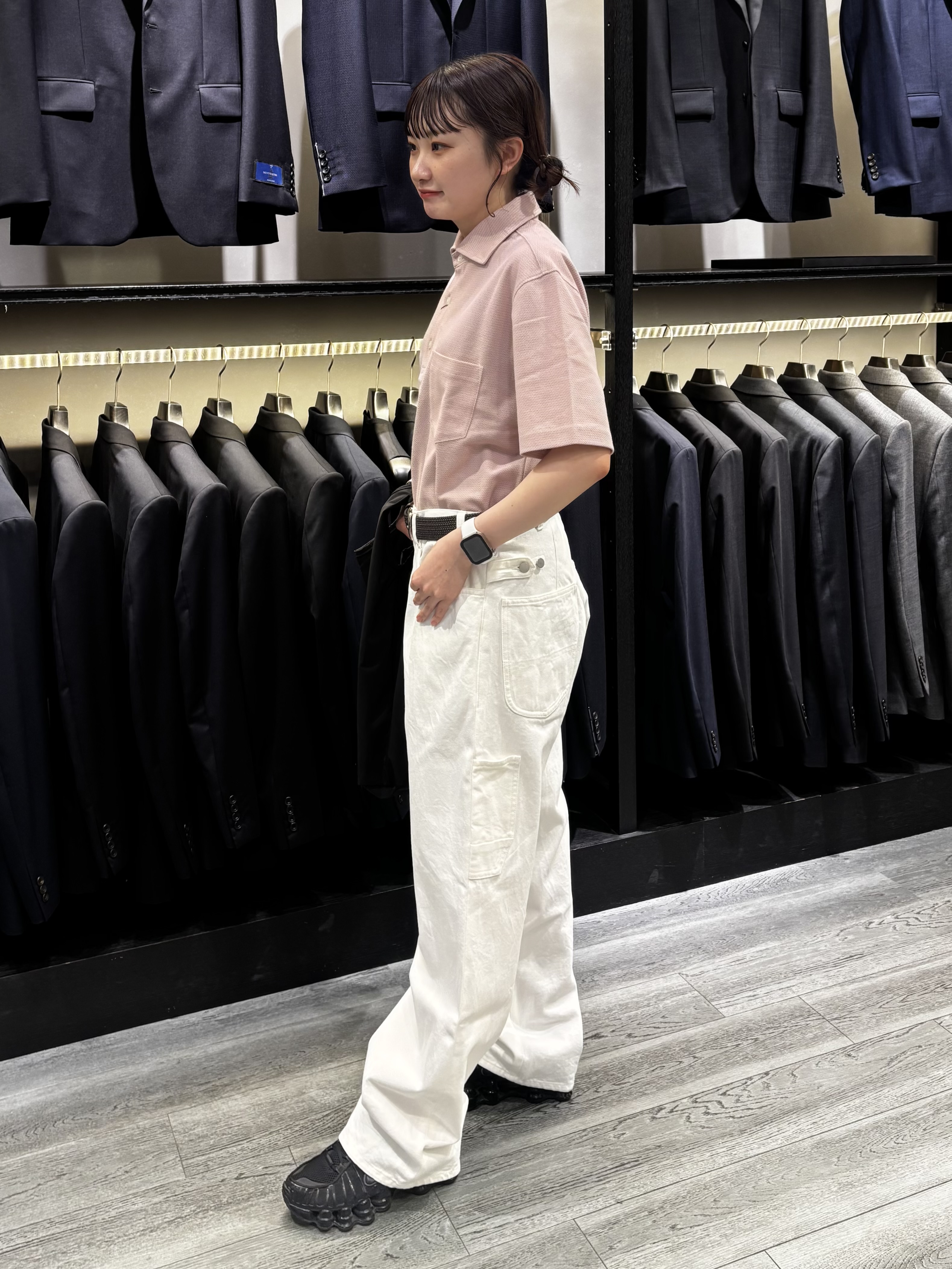 ウララさんの「TAKEO KIKUCHI｜【Made in JAPAN】ドモドソーラ ゴムメッシュベルト」を使ったコーディネート