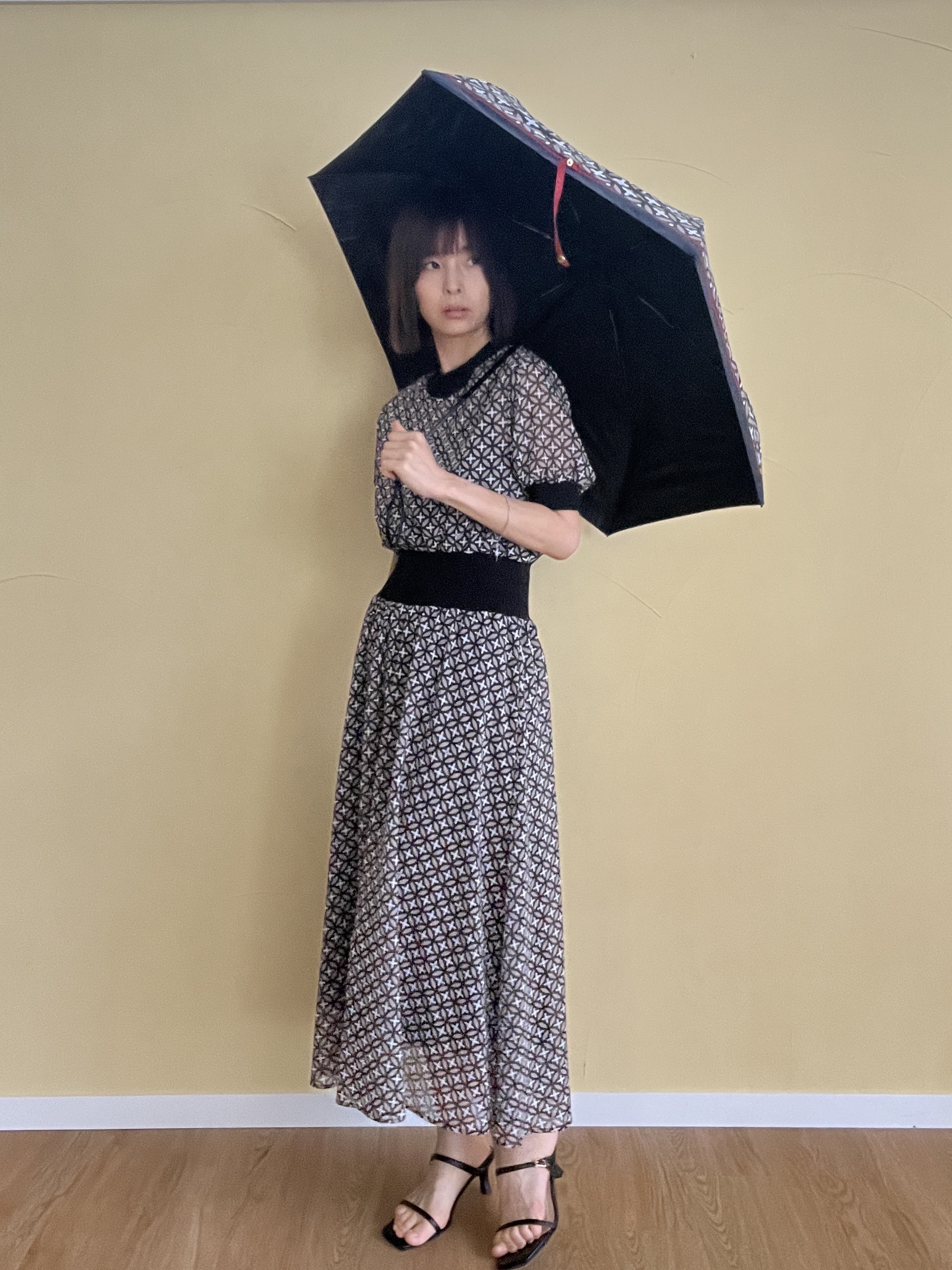 misaさんの「DRESSTERIOR｜◆【再入荷/otonaMUSE5月号掲載/ウォッシャブル】オーバーラップサークル シアードレス」を使ったコーディネート