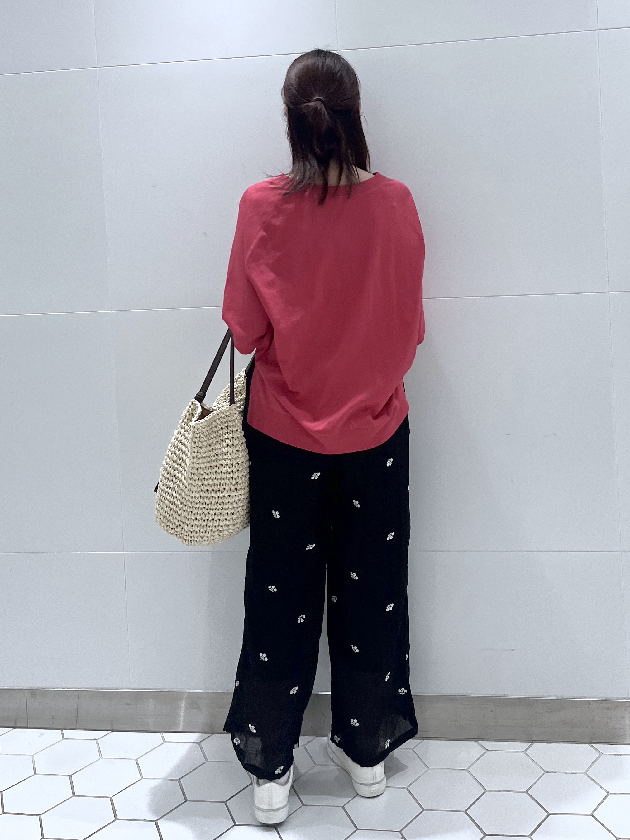 Makinoさんの「Dessin｜【UVカット/接触冷感】フォルムカットソー5分袖」を使ったコーディネート