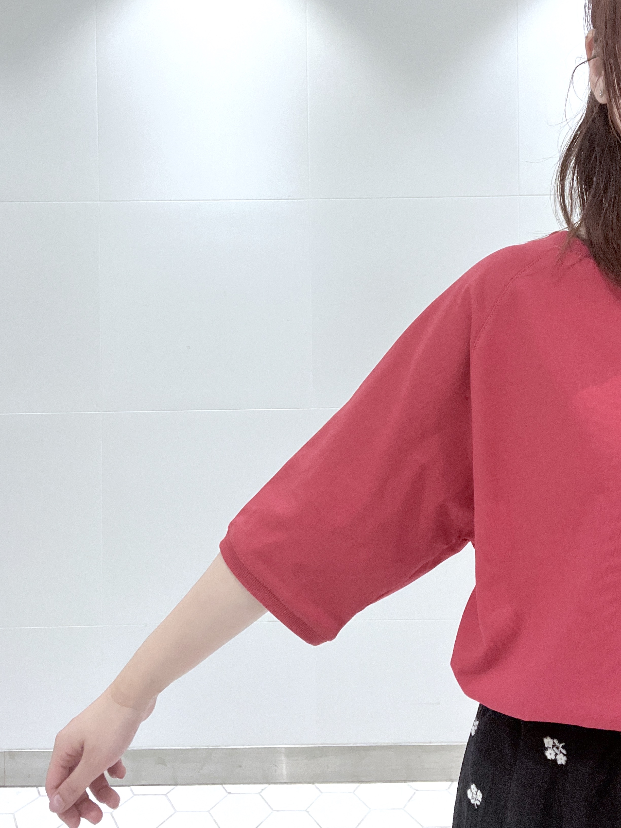 Makinoさんの「Dessin｜【UVカット/接触冷感】フォルムカットソー5分袖」を使ったコーディネート