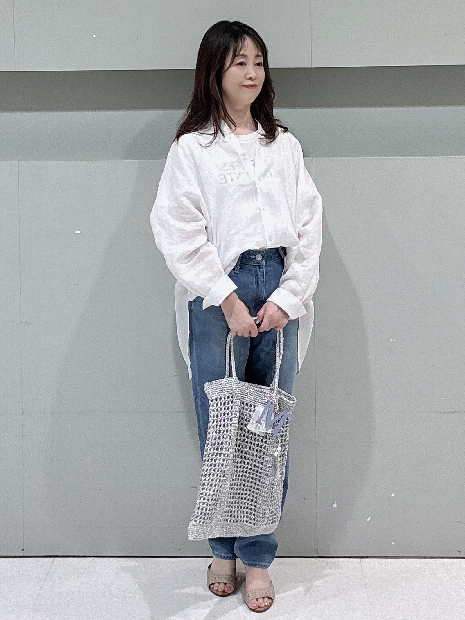 makiさんの「UNTITLED｜【麻100】リネンドルマンシャツ」を使ったコーディネート