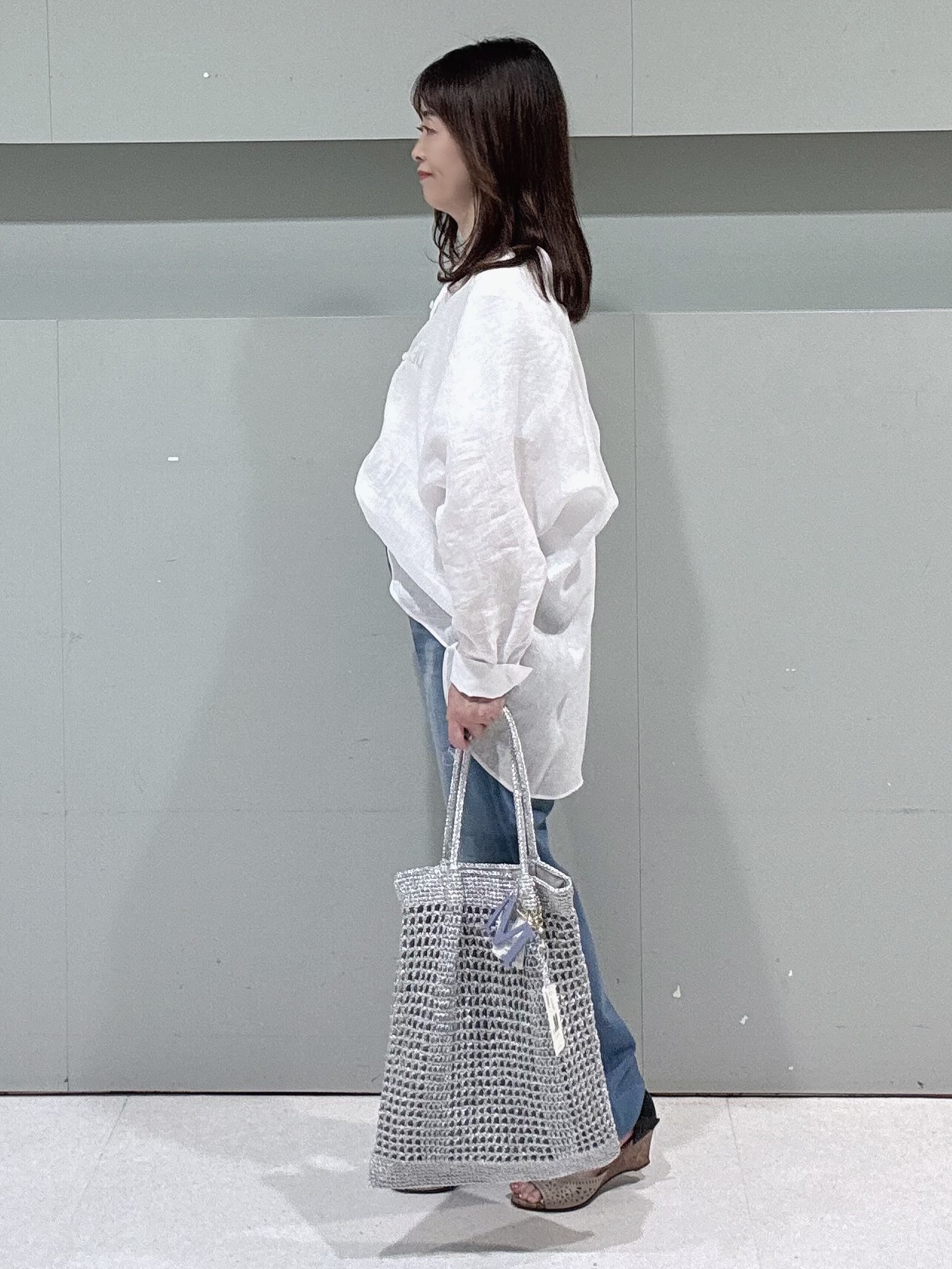 makiさんの「UNTITLED｜【麻100】リネンドルマンシャツ」を使ったコーディネート