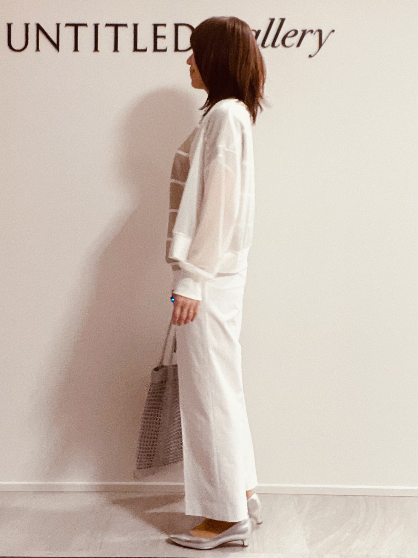 めいさんの「UNTITLED｜【11色展開/体型カバー】前後2WAYフレンチスリーブニット」を使ったコーディネート