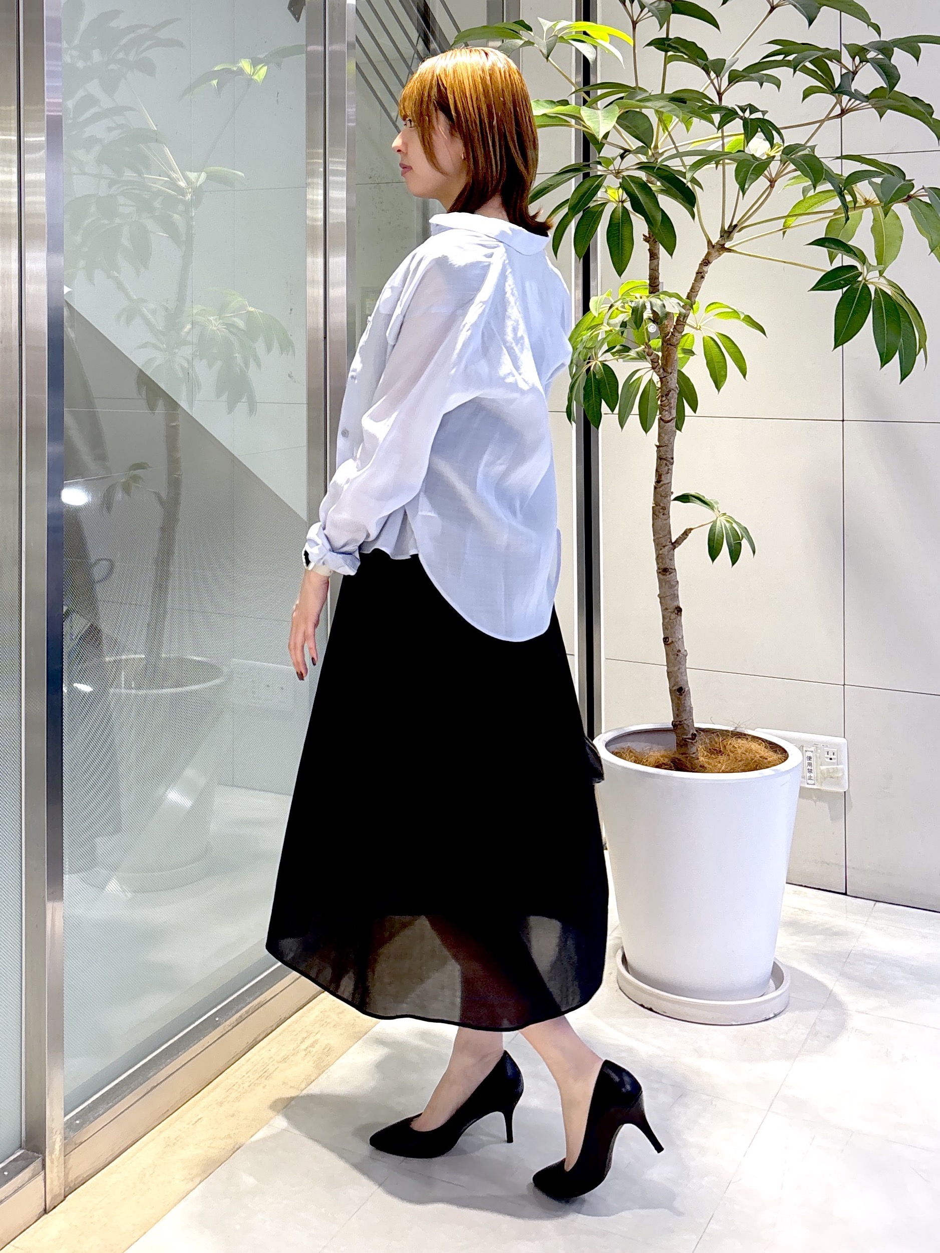 yukaさんの「UNTITLED｜【接触冷感】ドライタッチシャツ」を使ったコーディネート