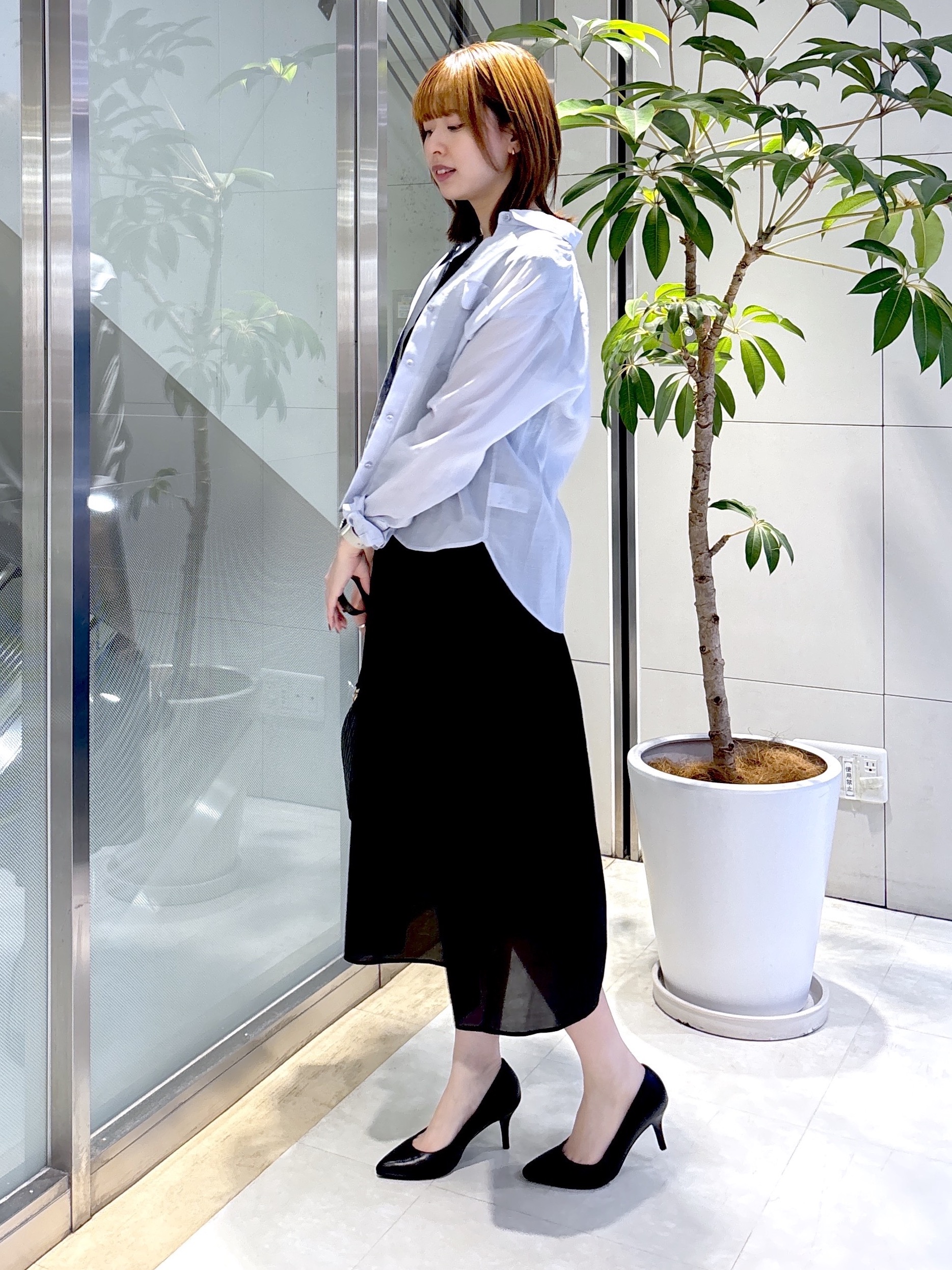 yukaさんの「UNTITLED｜【接触冷感】ドライタッチシャツ」を使ったコーディネート
