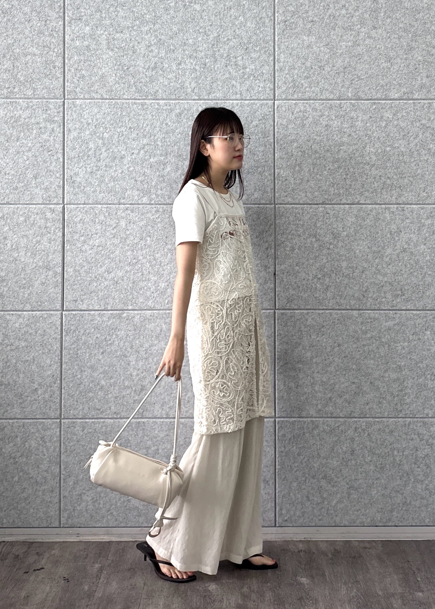 Renoさんの「INDIVI｜レースキャミチュニック」を使ったコーディネート