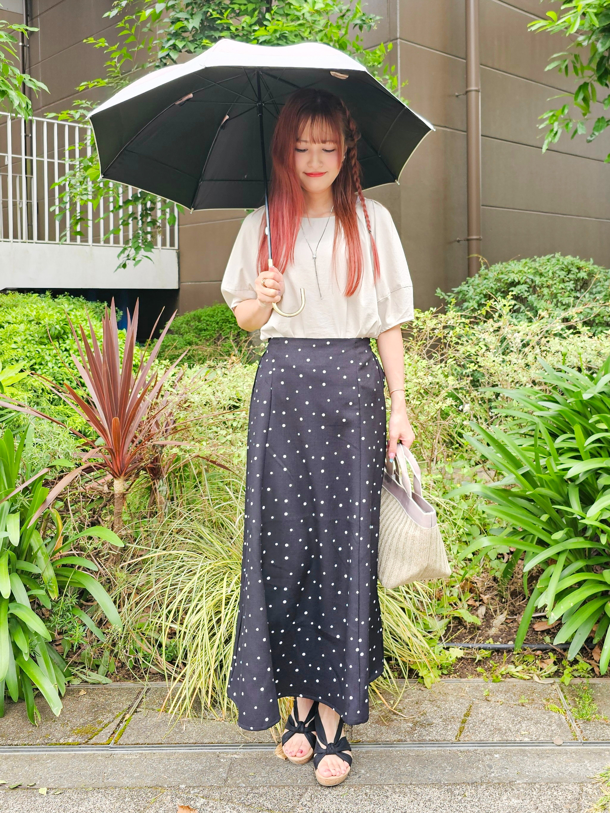 ゆゆさんの「SHOO･LA･RUE｜【S-LL/洗濯機可/セットアップ可】軽凛(かろりん) タックブラウス」を使ったコーディネート