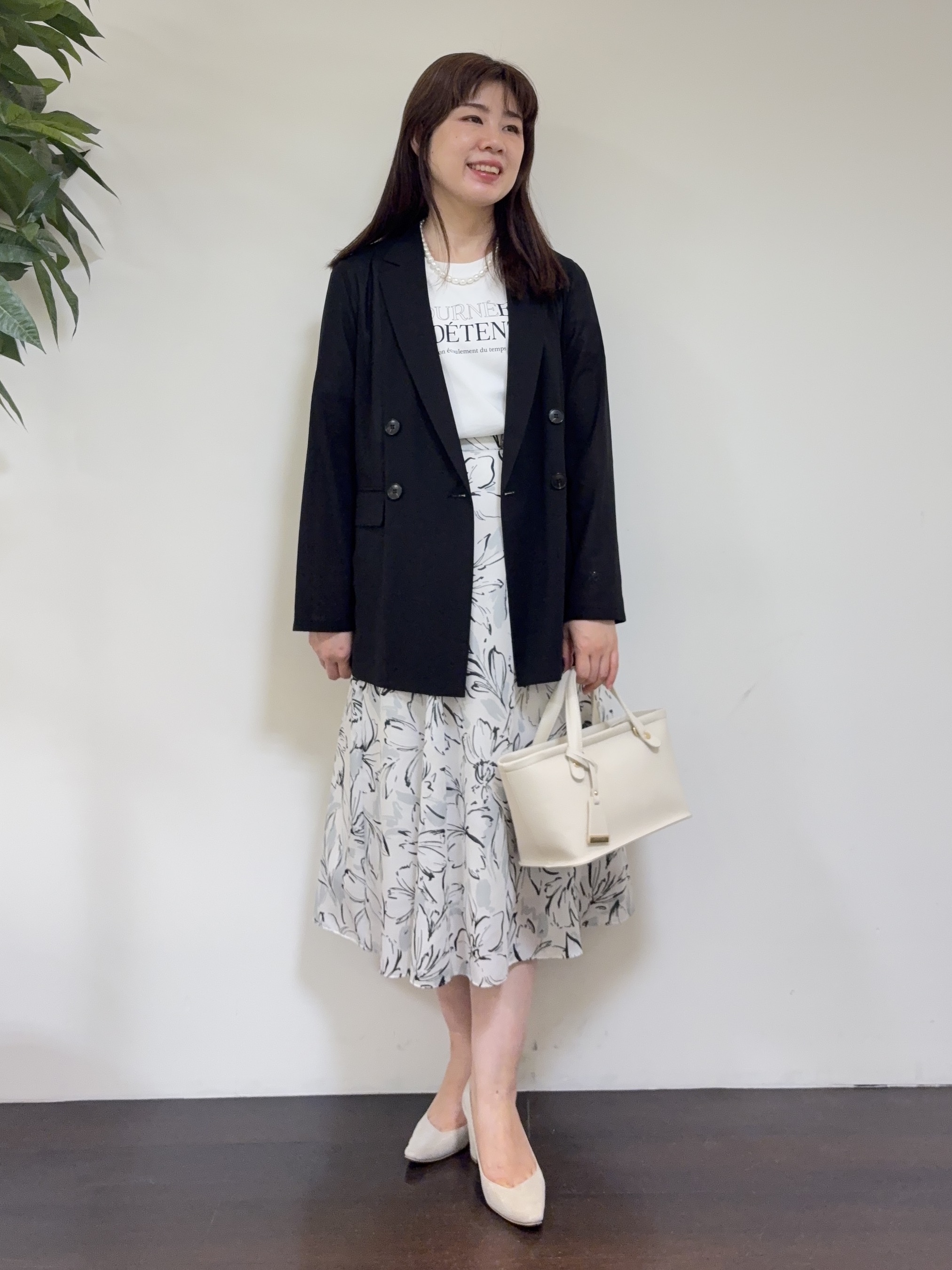 CHISATOさんの「UNTITLED｜◆【セットアップ可/接触冷感/通気性】ドライシアーダブルジャケット」を使ったコーディネート