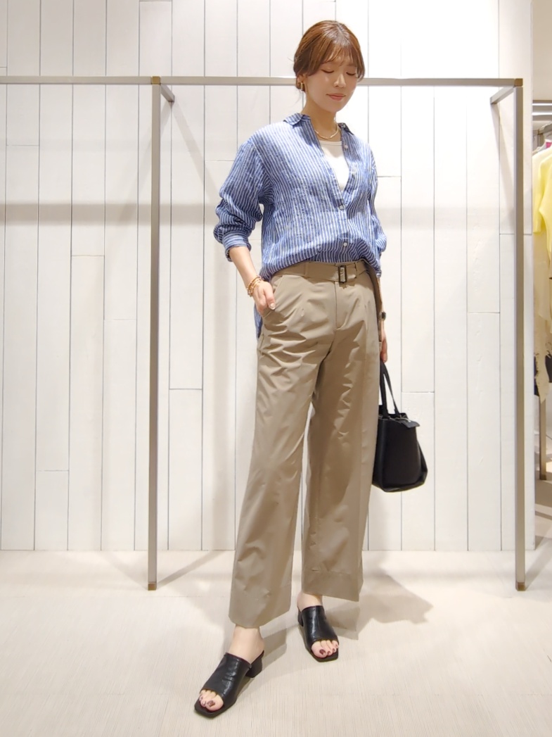 SHOさんの「INDIVI｜ランダムパール調ネックレス」を使ったコーディネート