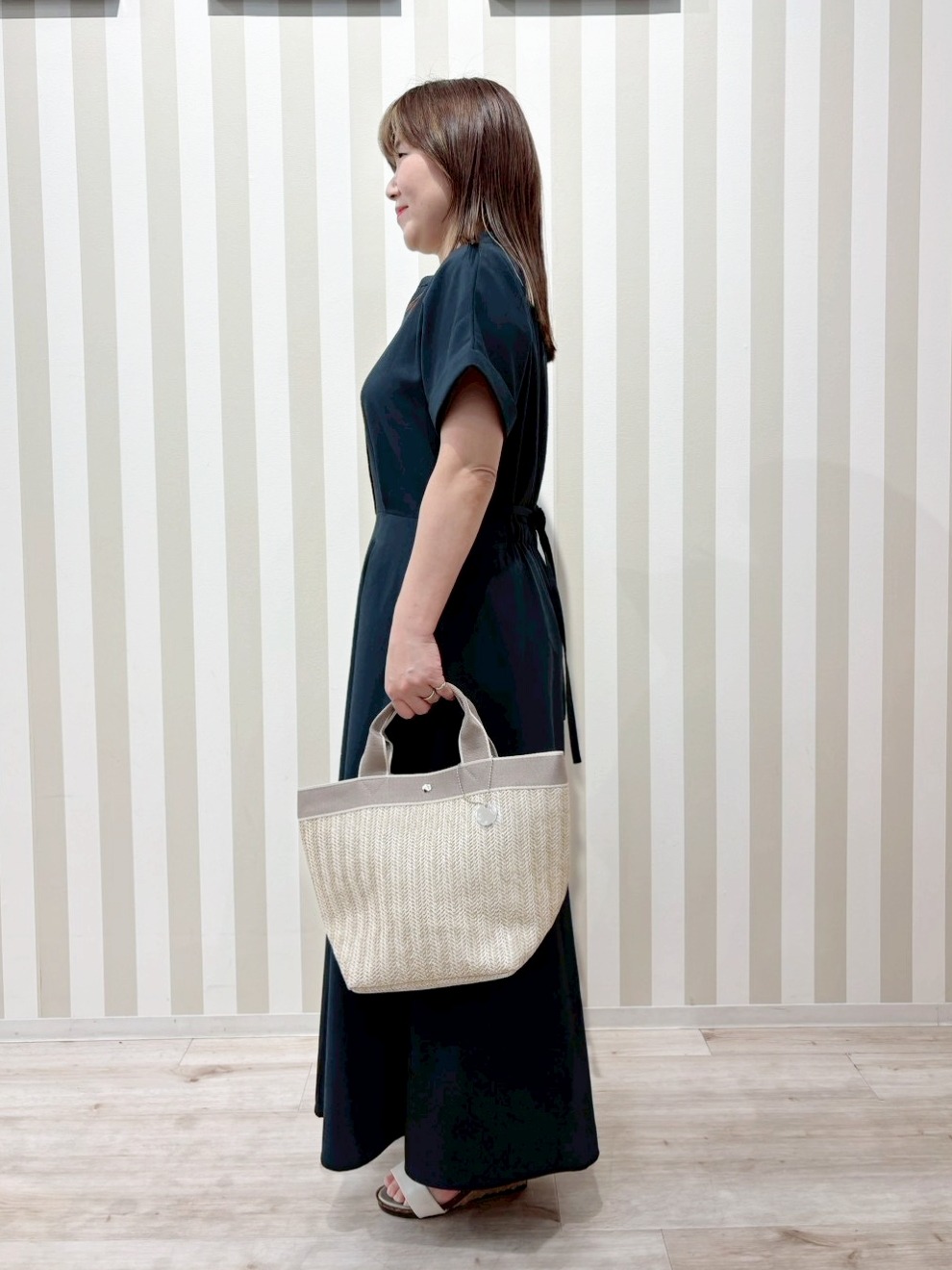 ゆーんさんの「SHOO･LA･RUE｜【高レビュー】片手で履けるサンダル　シューダル26SS」を使ったコーディネート