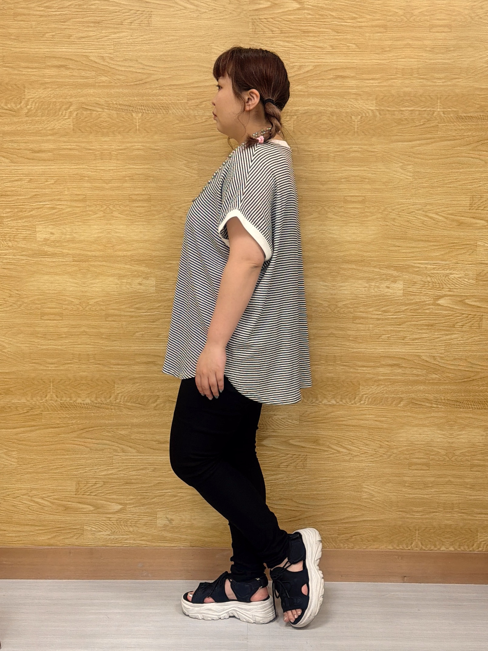 ぁむさんの「SHOO･LA･RUE｜【洗濯機可】ぽこぽこさらさら アソートTシャツ」を使ったコーディネート