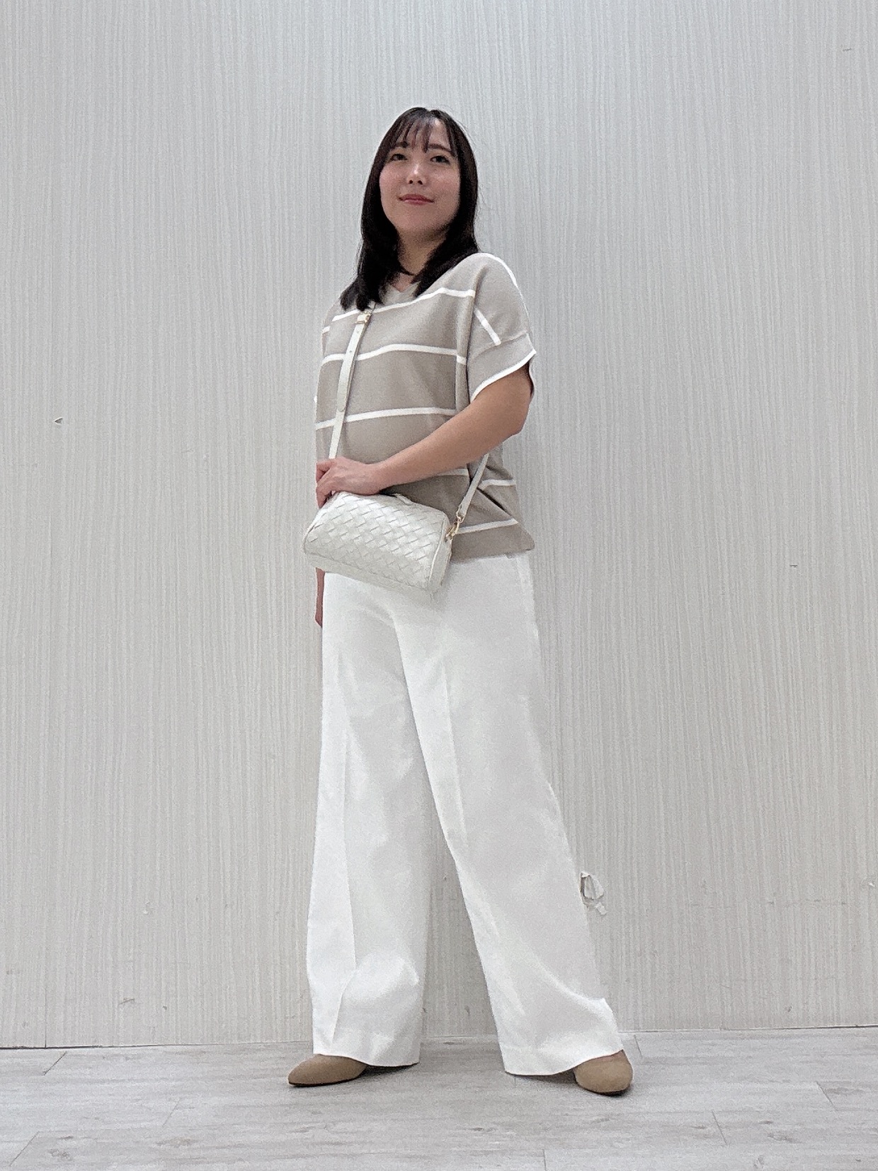 ayakaさんの「UNTITLED｜【11色展開/体型カバー】前後2WAYフレンチスリーブニット」を使ったコーディネート