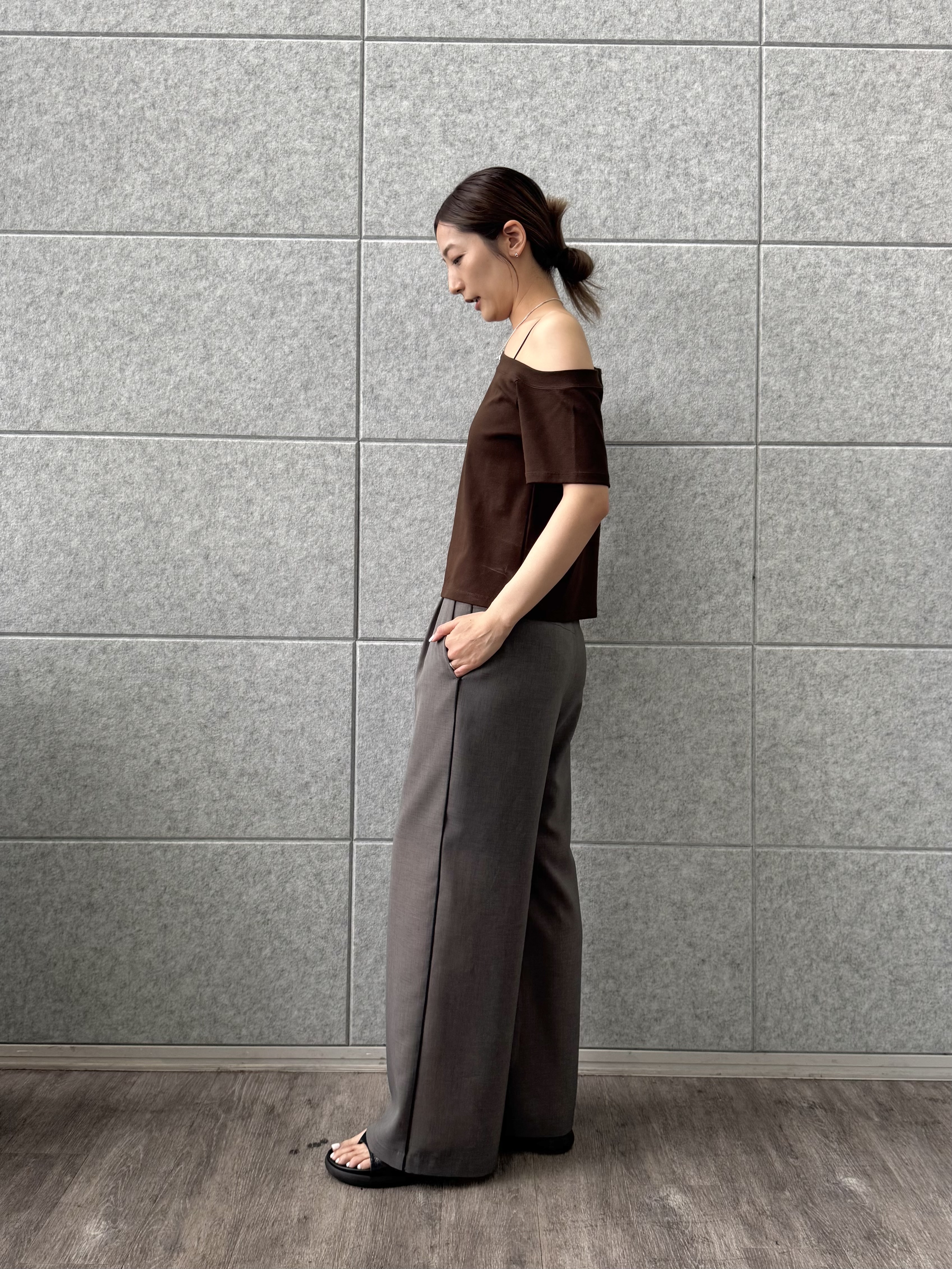 uchi__yamaさんの「CODE A｜PROTAGONISTA｜asymmetry tee」を使ったコーディネート