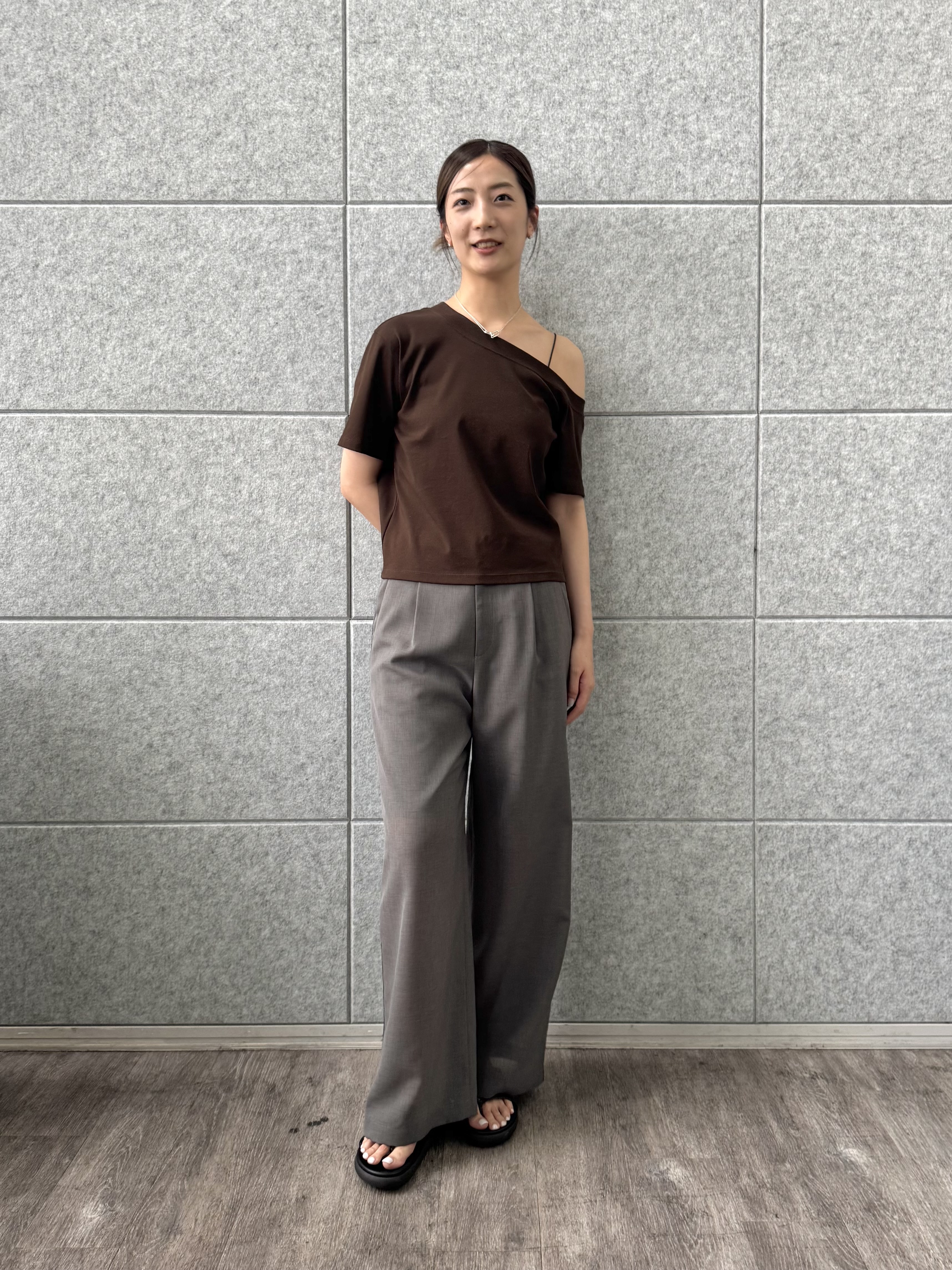 uchi__yamaさんの「CODE A｜PROTAGONISTA｜asymmetry tee」を使ったコーディネート
