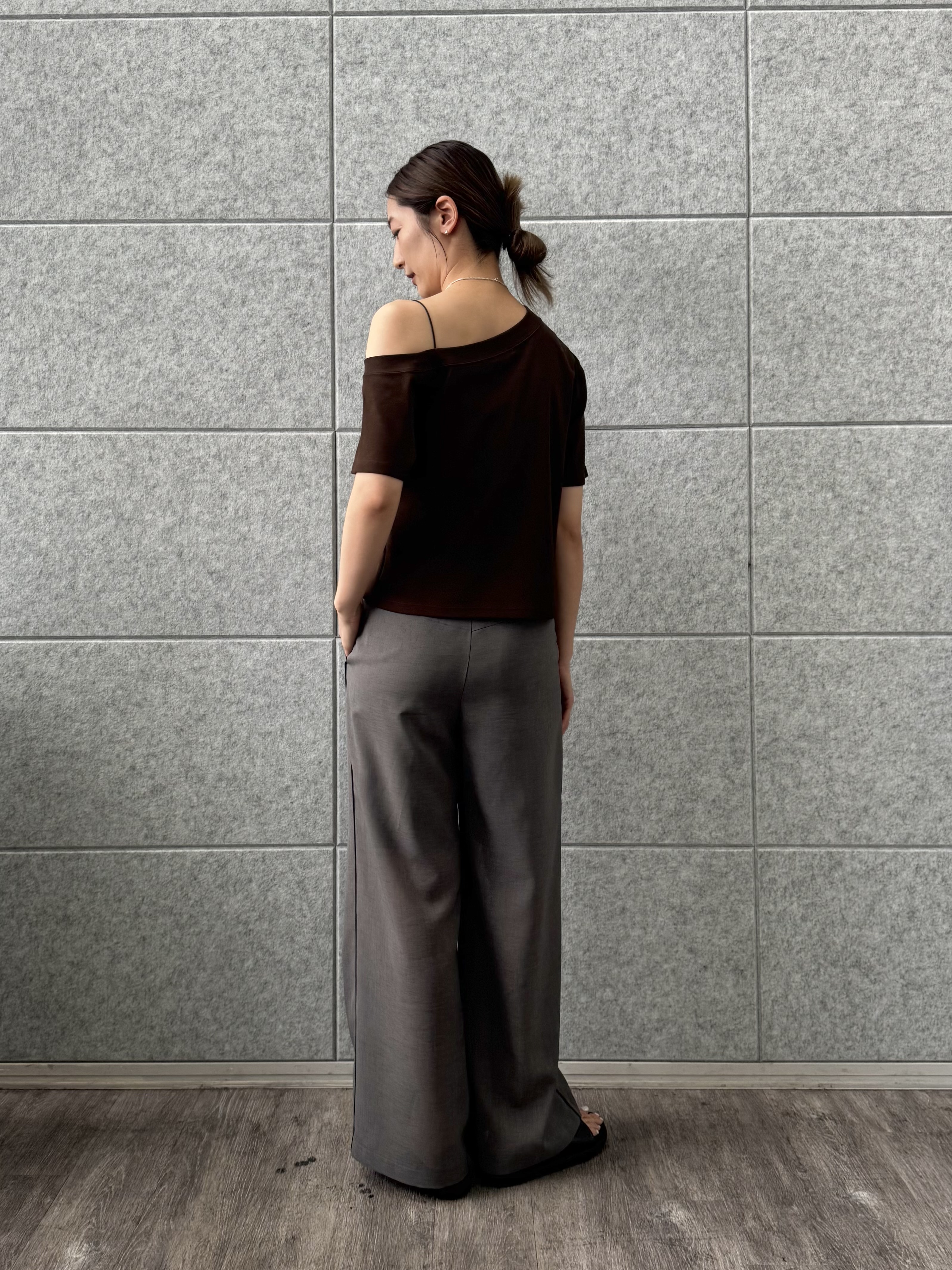 uchi__yamaさんの「CODE A｜PROTAGONISTA｜asymmetry tee」を使ったコーディネート