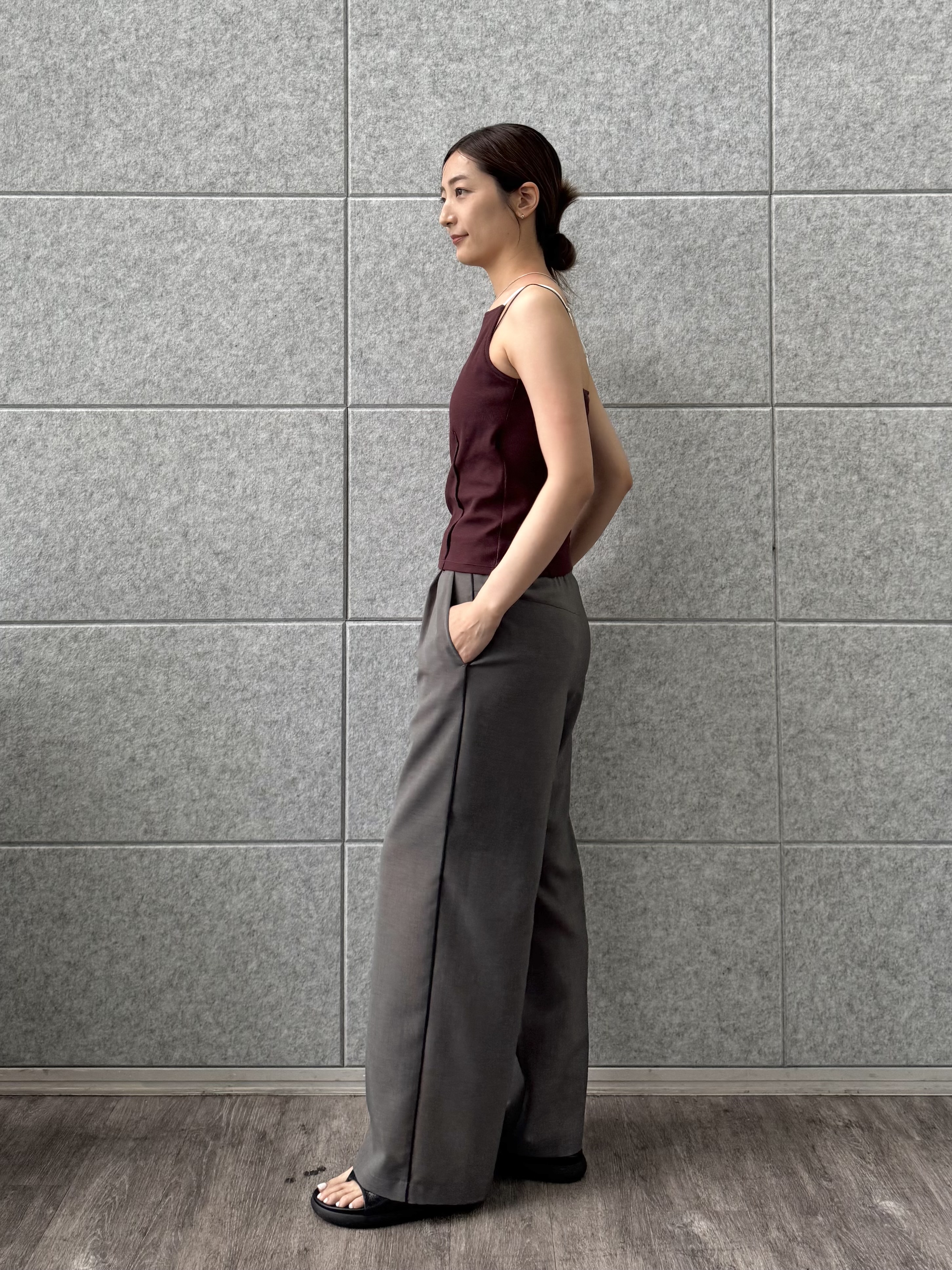 uchi__yamaさんの「CODE A｜【Cup-in】edge line camisole」を使ったコーディネート
