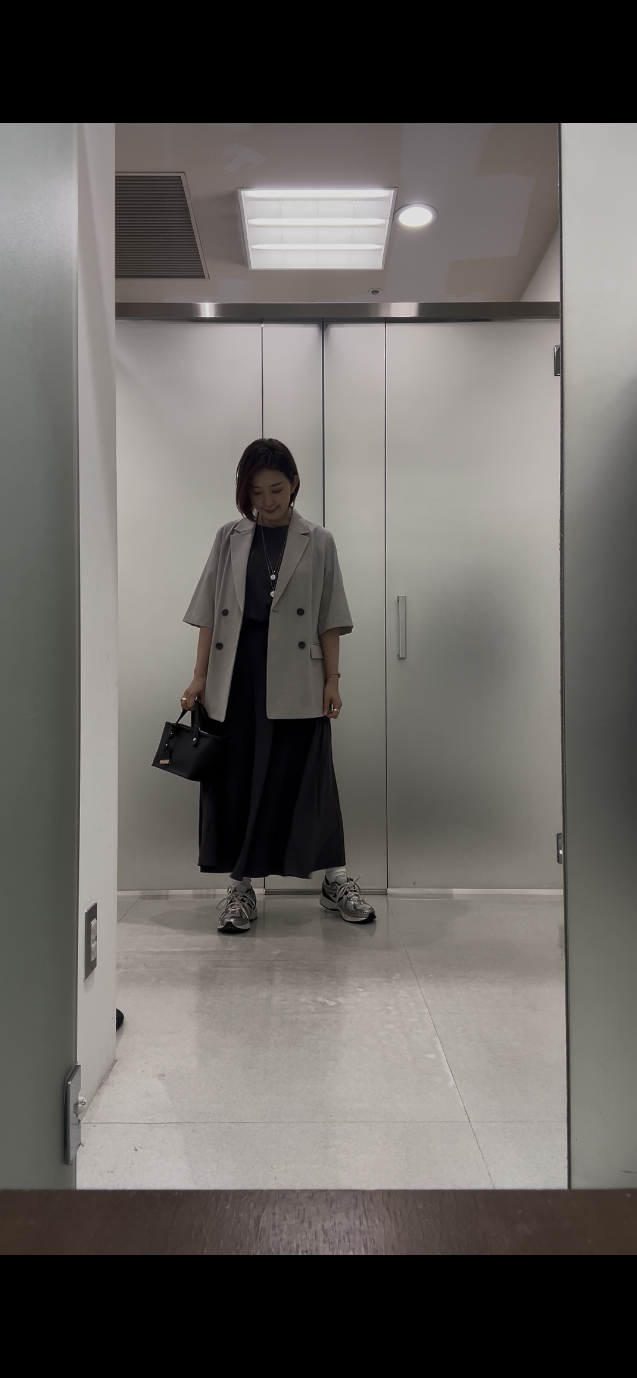 まどかさんの「UNTITLED｜【シワになりにくい/セットアップ可/接触冷感】ハーフスリーブジャケット」を使ったコーディネート