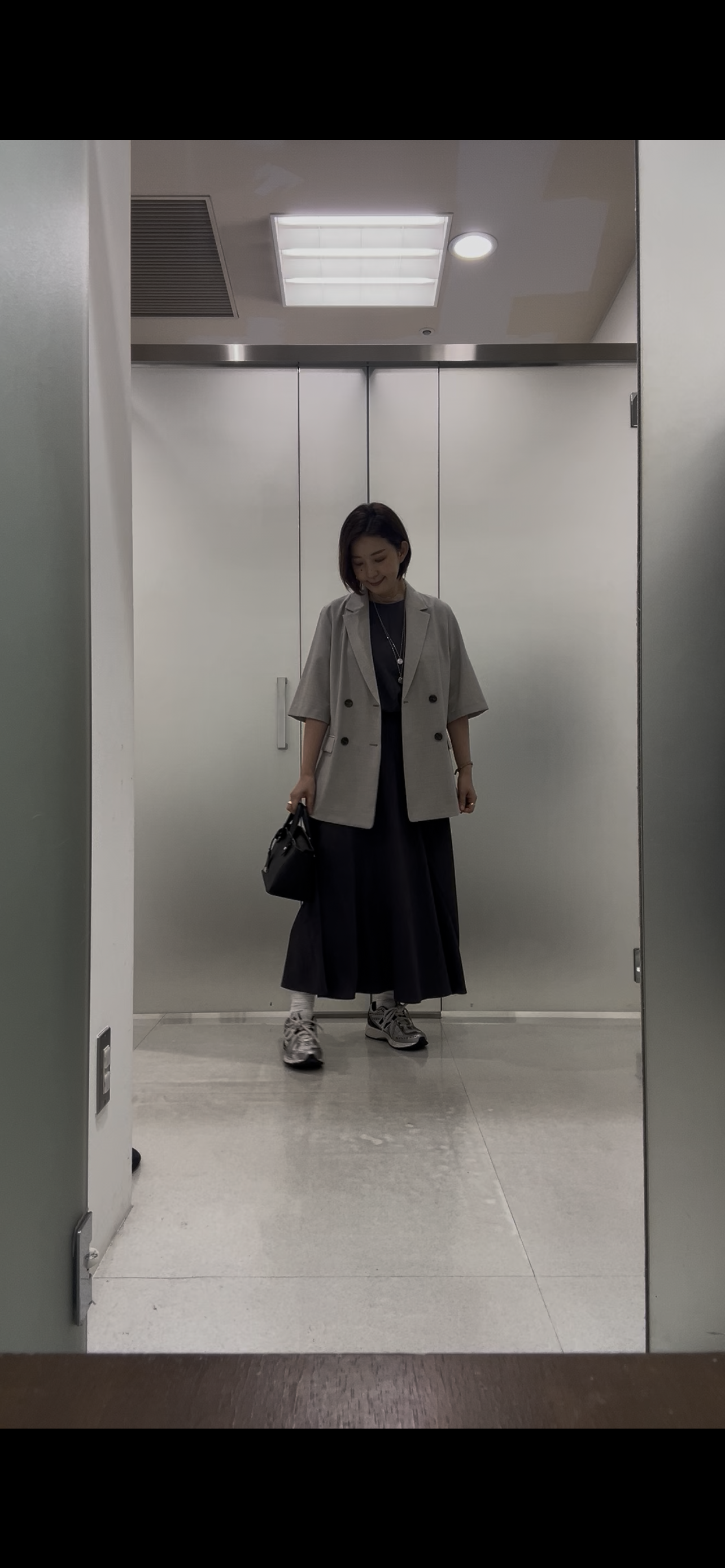 まどかさんの「UNTITLED｜【シワになりにくい/セットアップ可/接触冷感】ハーフスリーブジャケット」を使ったコーディネート
