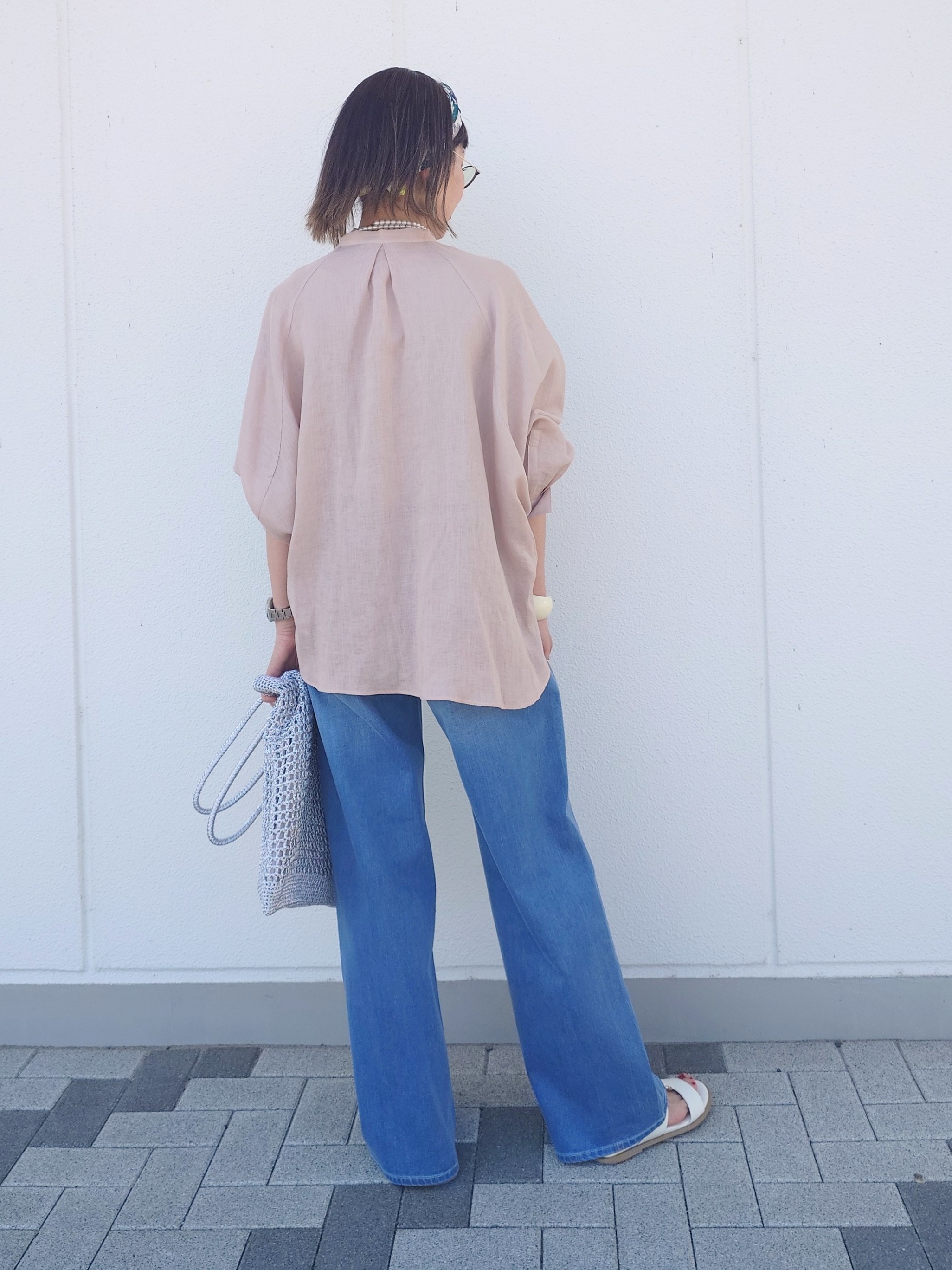 MUTSUKOさんの「UNTITLED｜【麻100】リネンドルマンシャツ」を使ったコーディネート