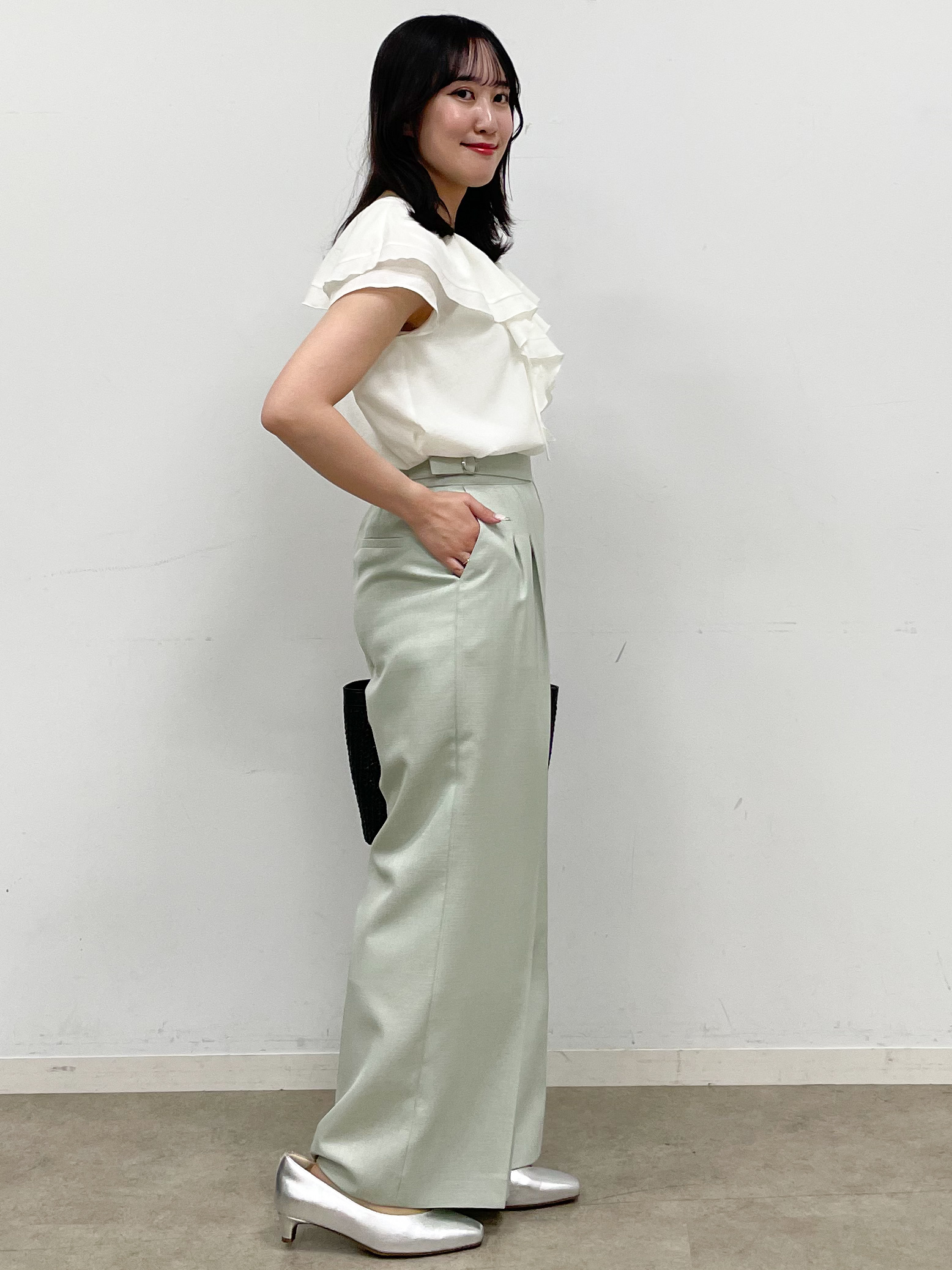 yukariさんの「Reflect｜【マシンウォッシャブル】フリルブラウス」を使ったコーディネート