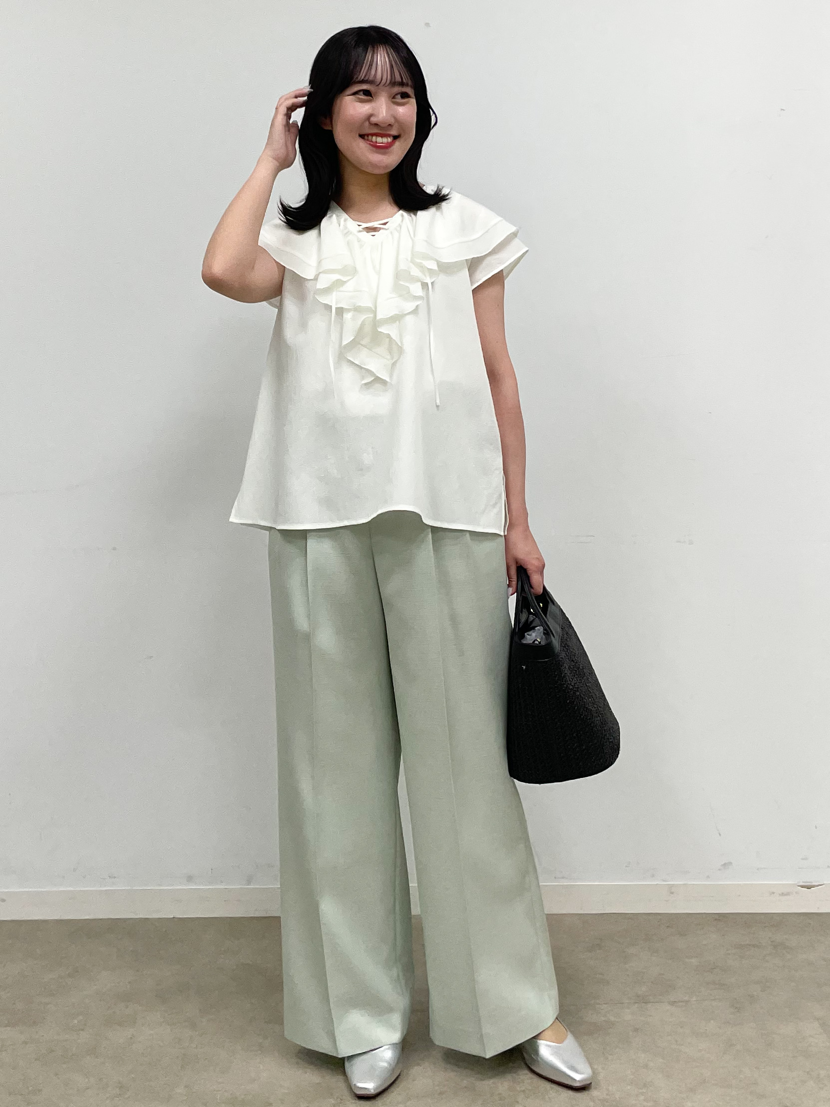 yukariさんの「Reflect｜【マシンウォッシャブル】フリルブラウス」を使ったコーディネート