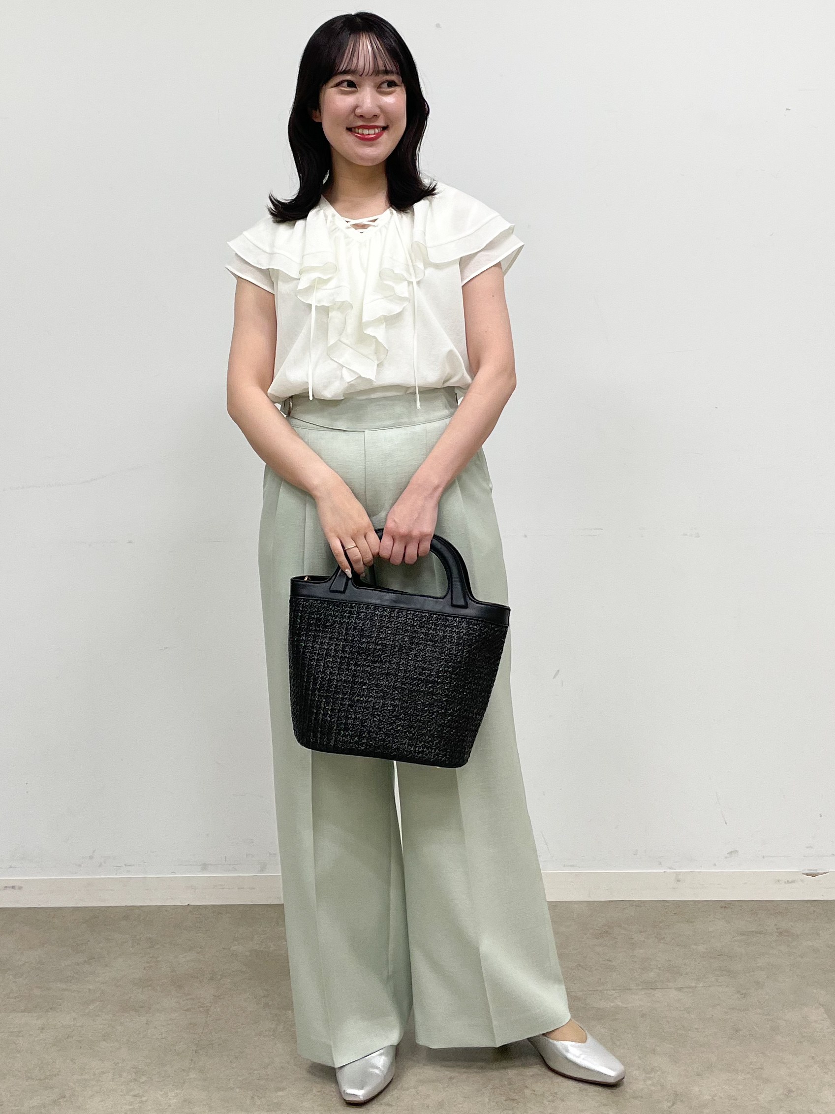 yukariさんの「Reflect｜【マシンウォッシャブル】フリルブラウス」を使ったコーディネート