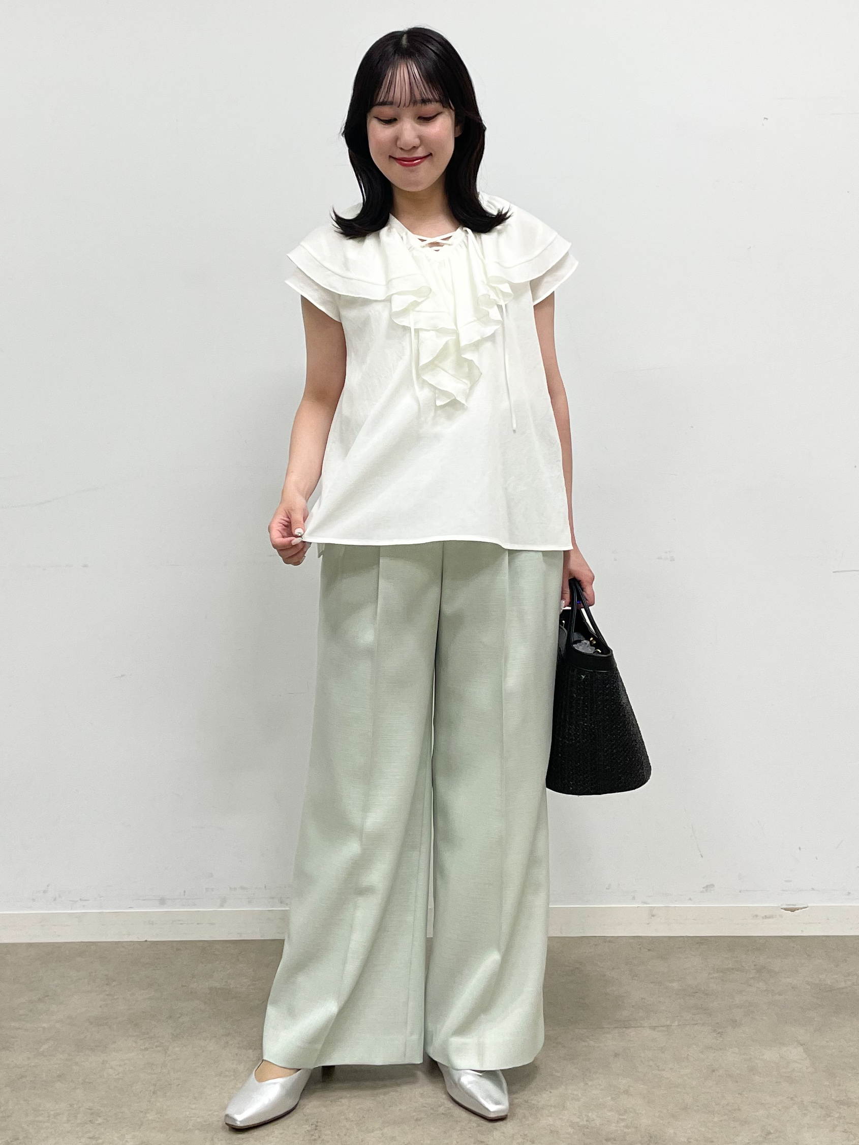 yukariさんの「Reflect｜【マシンウォッシャブル】フリルブラウス」を使ったコーディネート