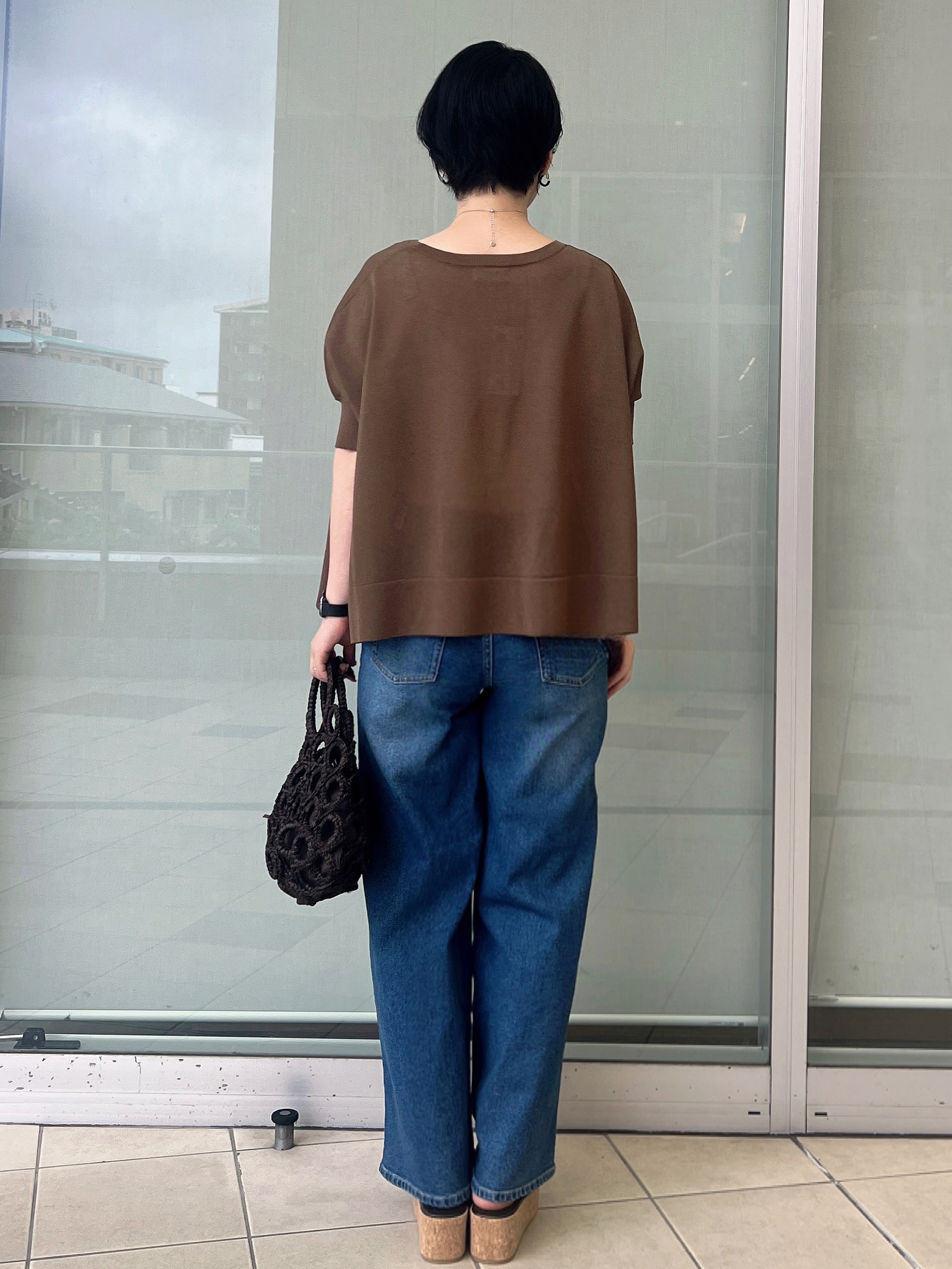 yo-koさんの「OPAQUE.CLIP｜ドライタッチドルマンニット【洗濯機OK】」を使ったコーディネート