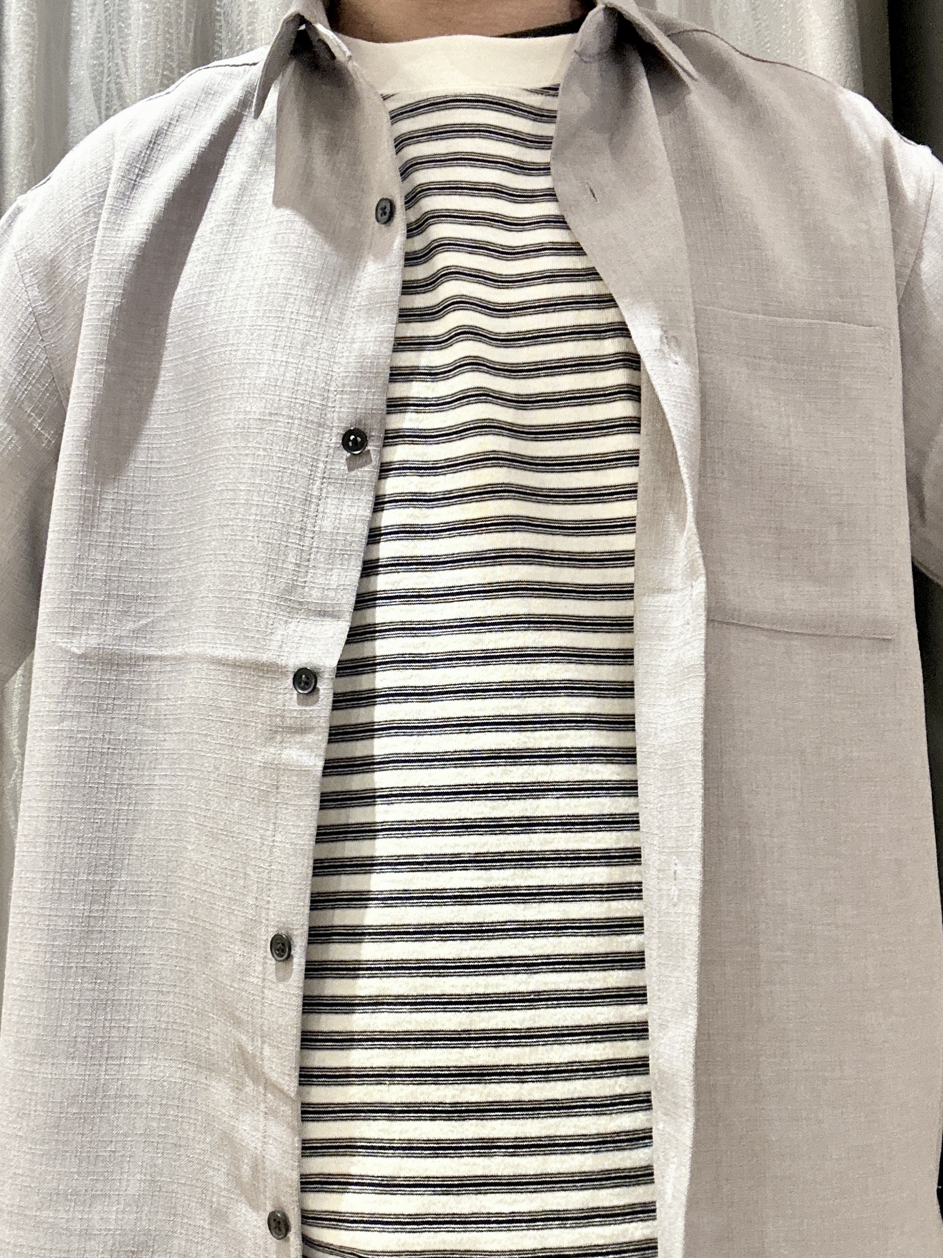 KENJI Iさんの「THE SHOP TK｜【LINO FINE】 リネンライク半袖シャツ UVカット／イージーケア／吸水速乾／洗濯機OK／セッ」を使ったコーディネート